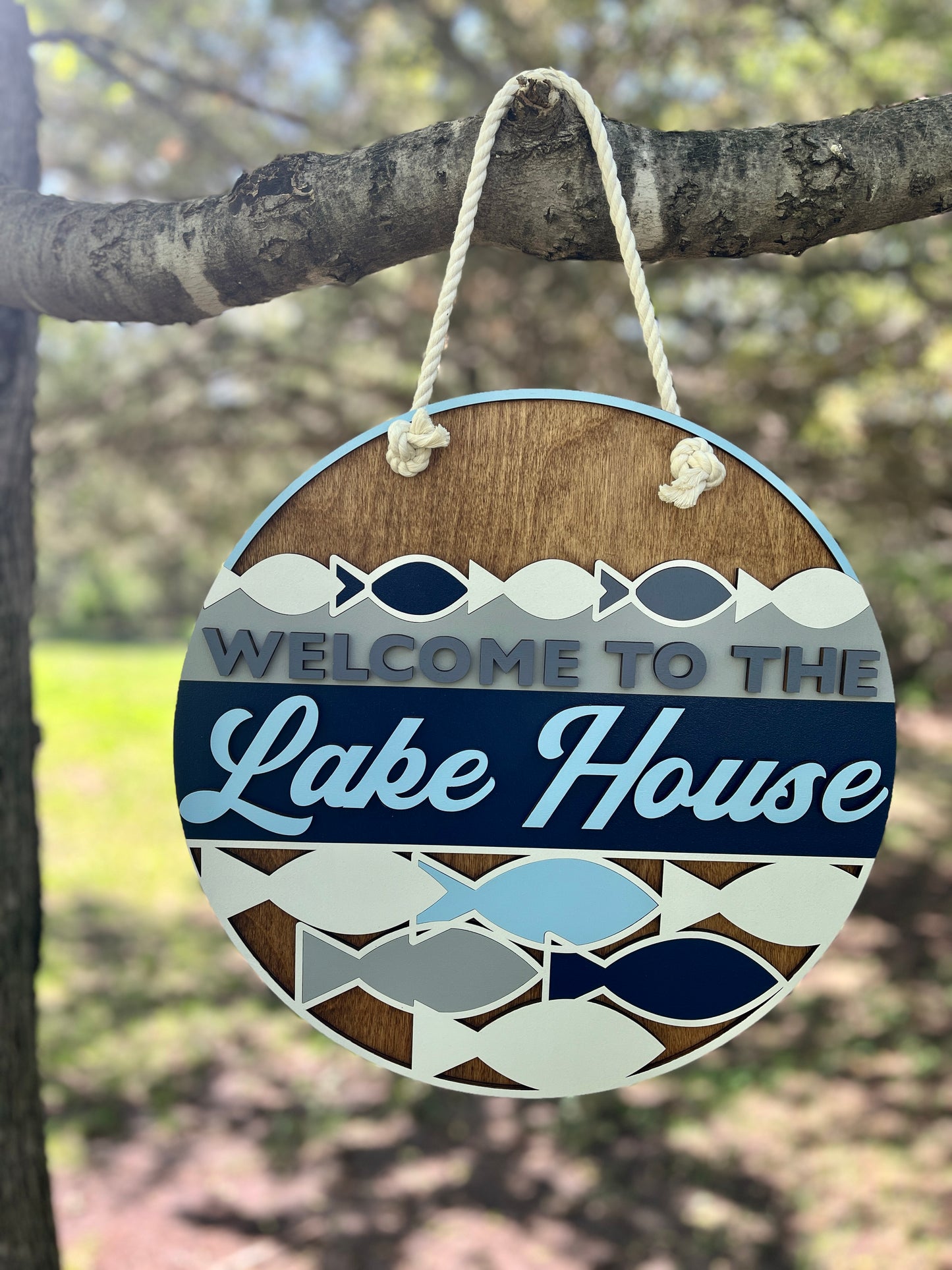 Welcome to the Lake House Door Hanger