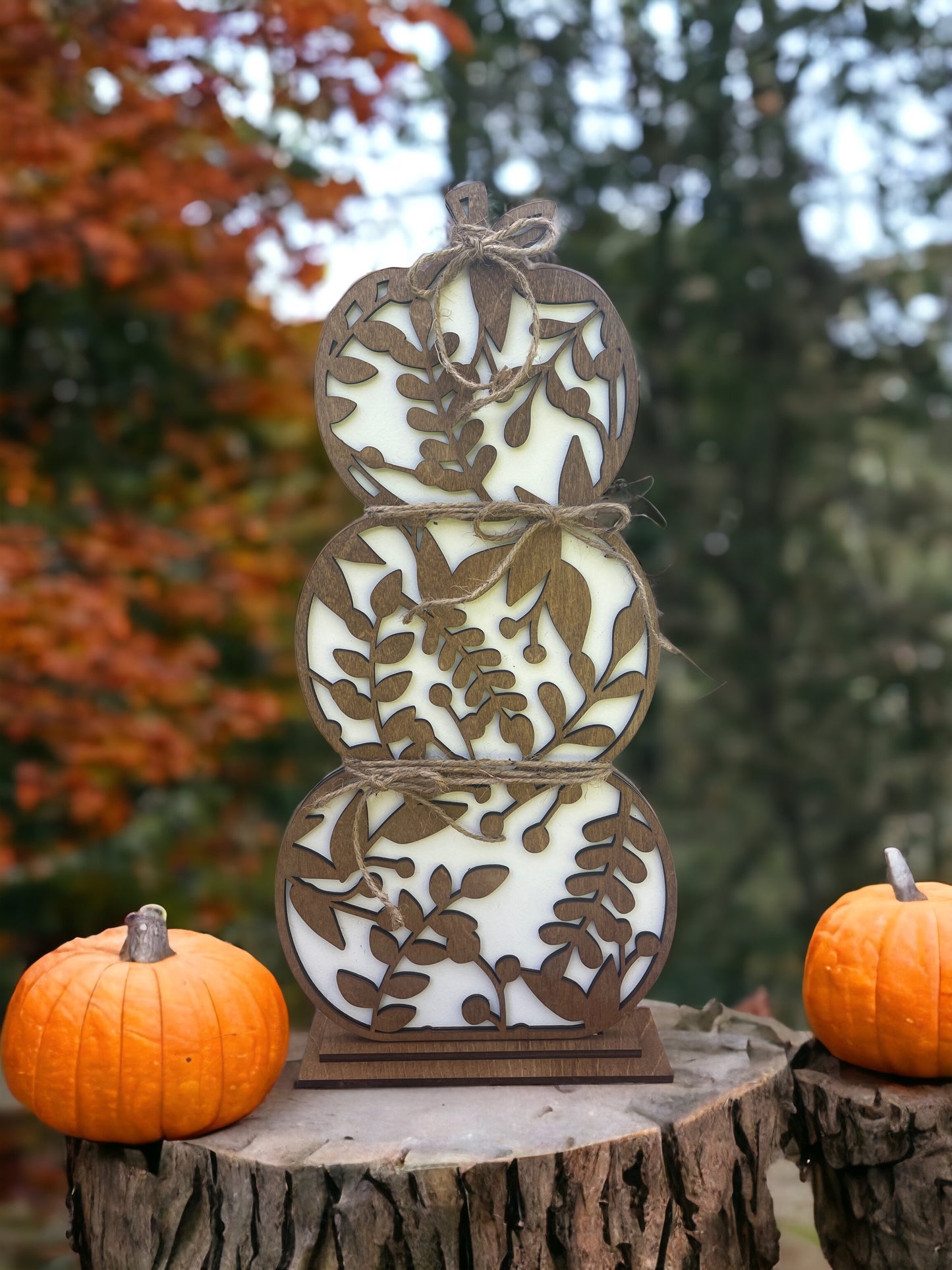 Pumpkins - Tall Trio Assorted