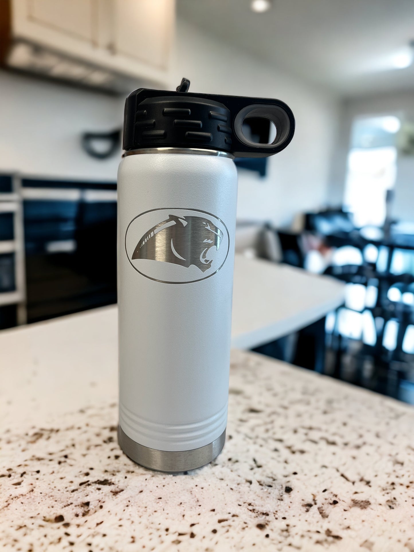 Panorama Panther HEAD Logo 20 oz Water Bottle