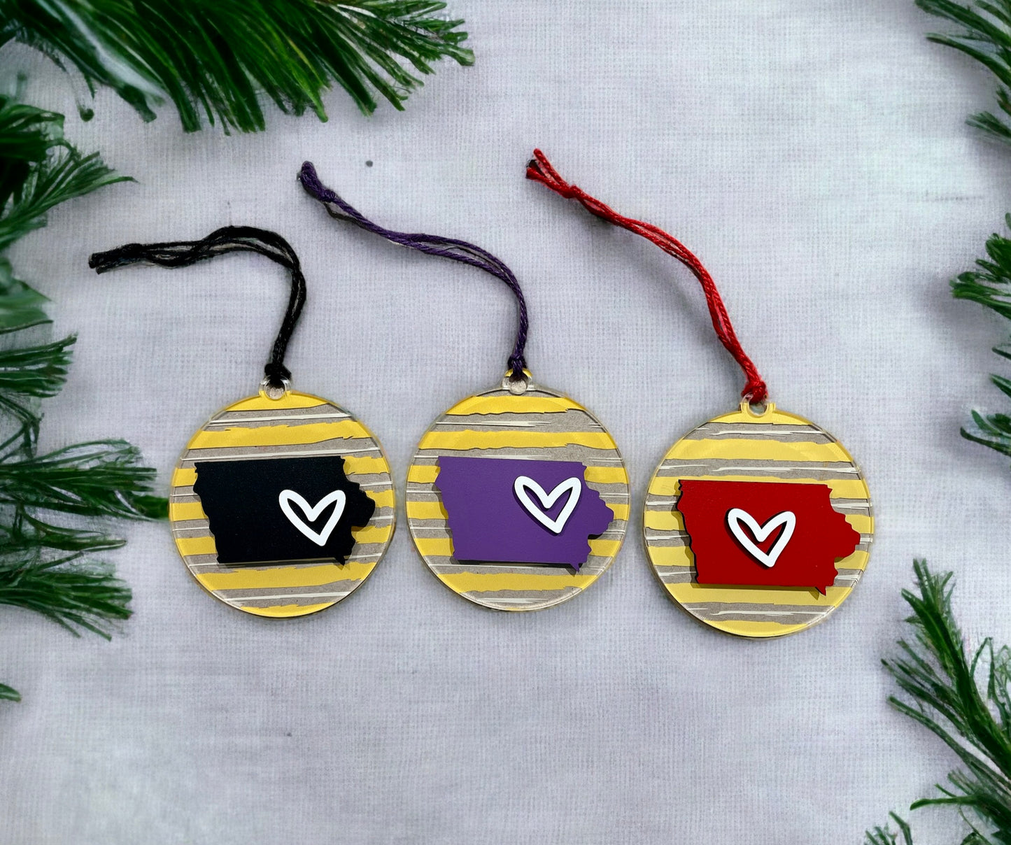 Iowa College Ornaments