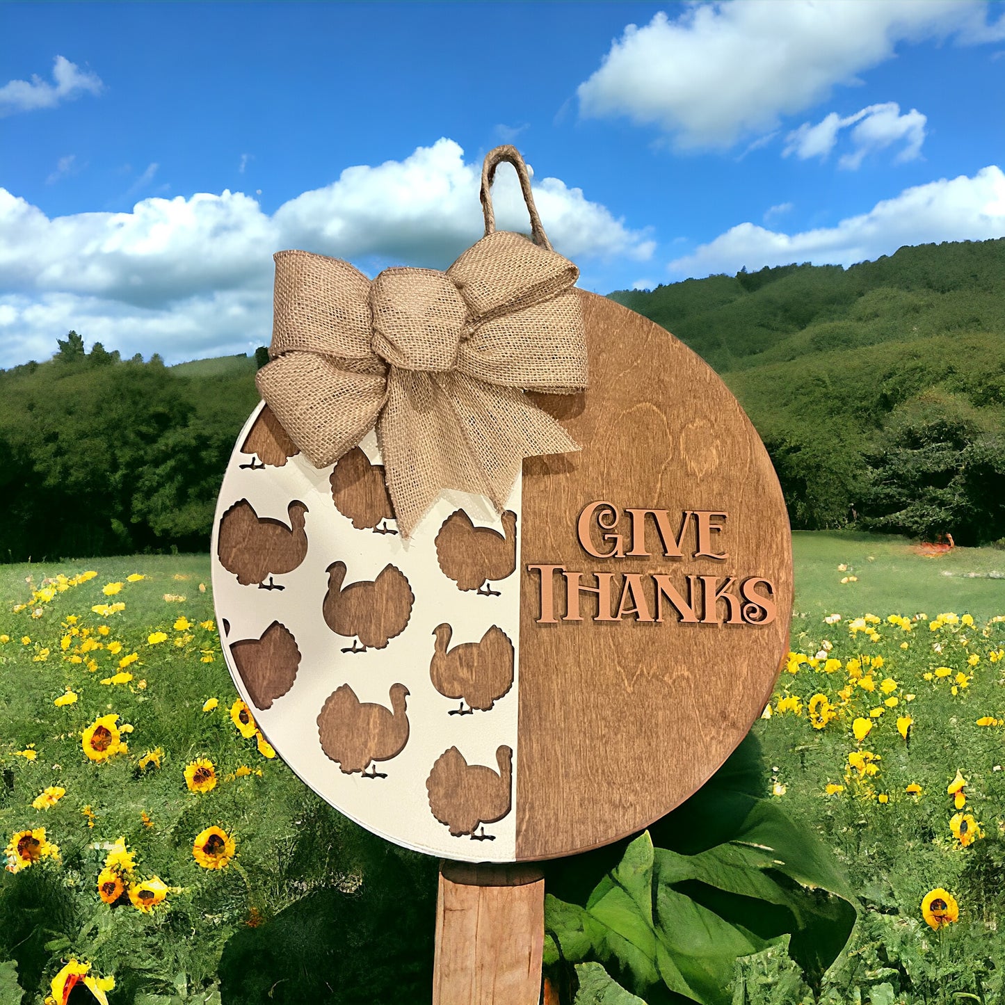 Give Thanks Door Hanger