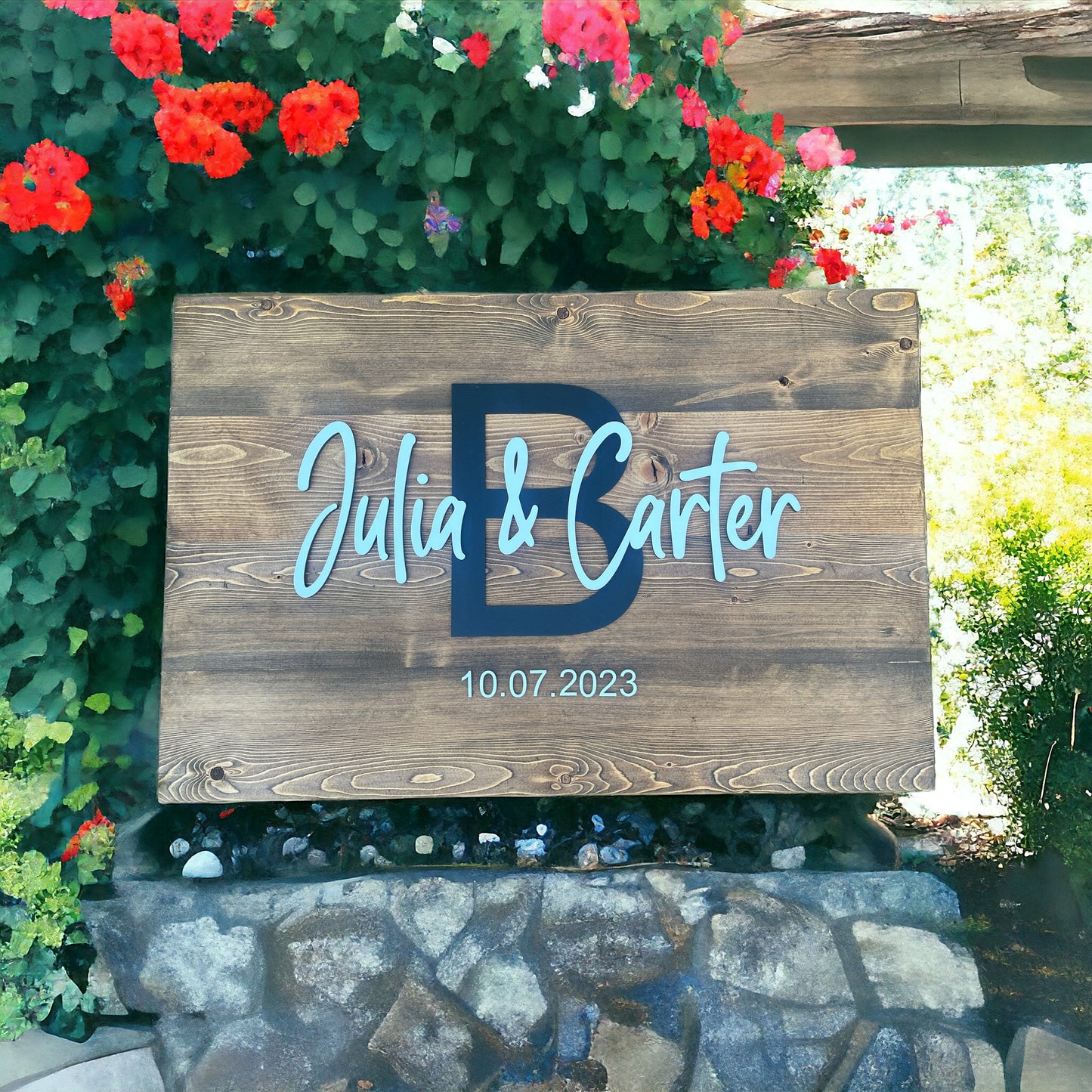 Custom Wedding Guest Book Sign