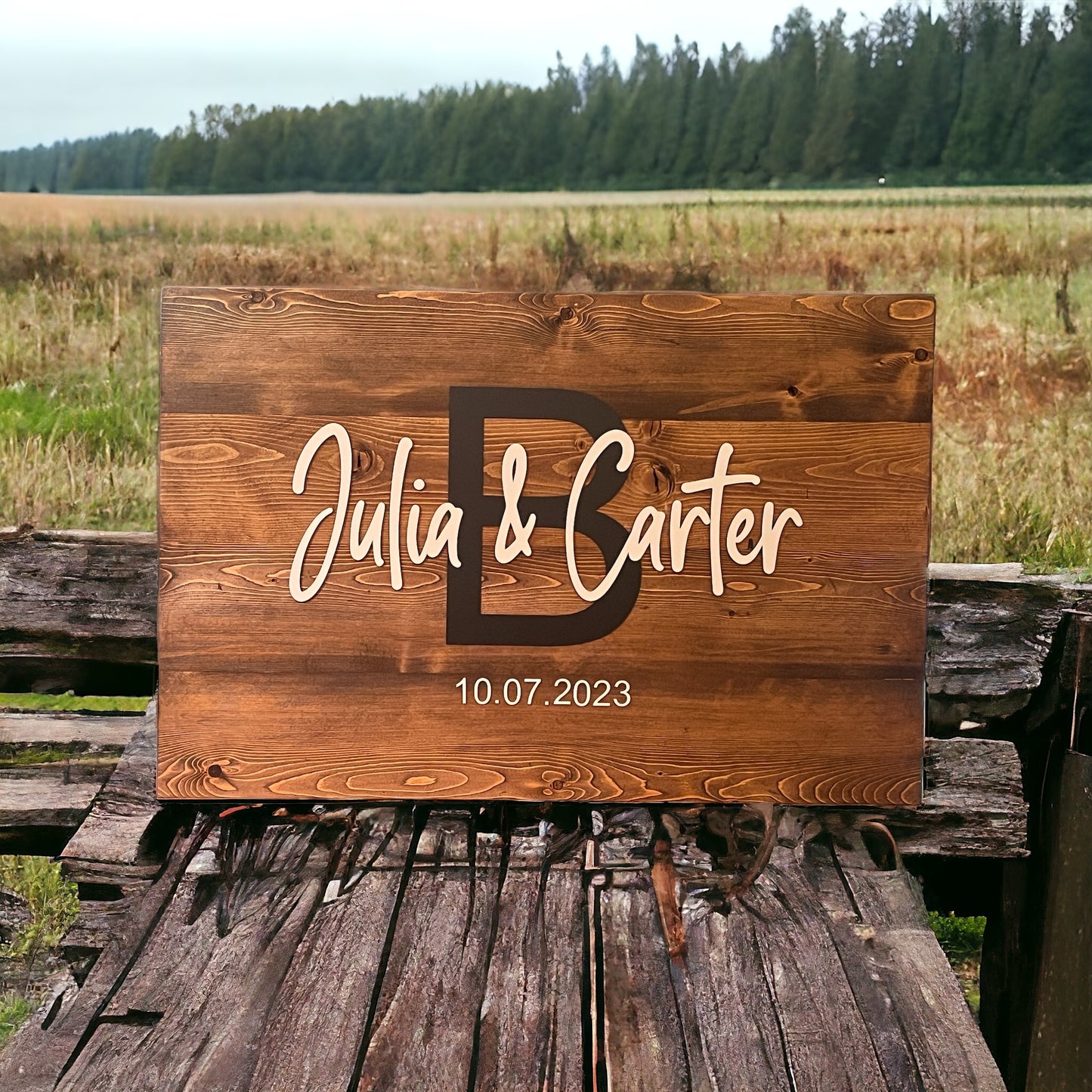 Custom Wedding Guest Book Sign