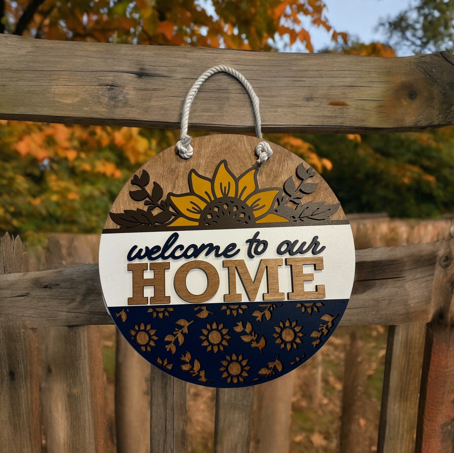Welcome to Our Home Door Hanger