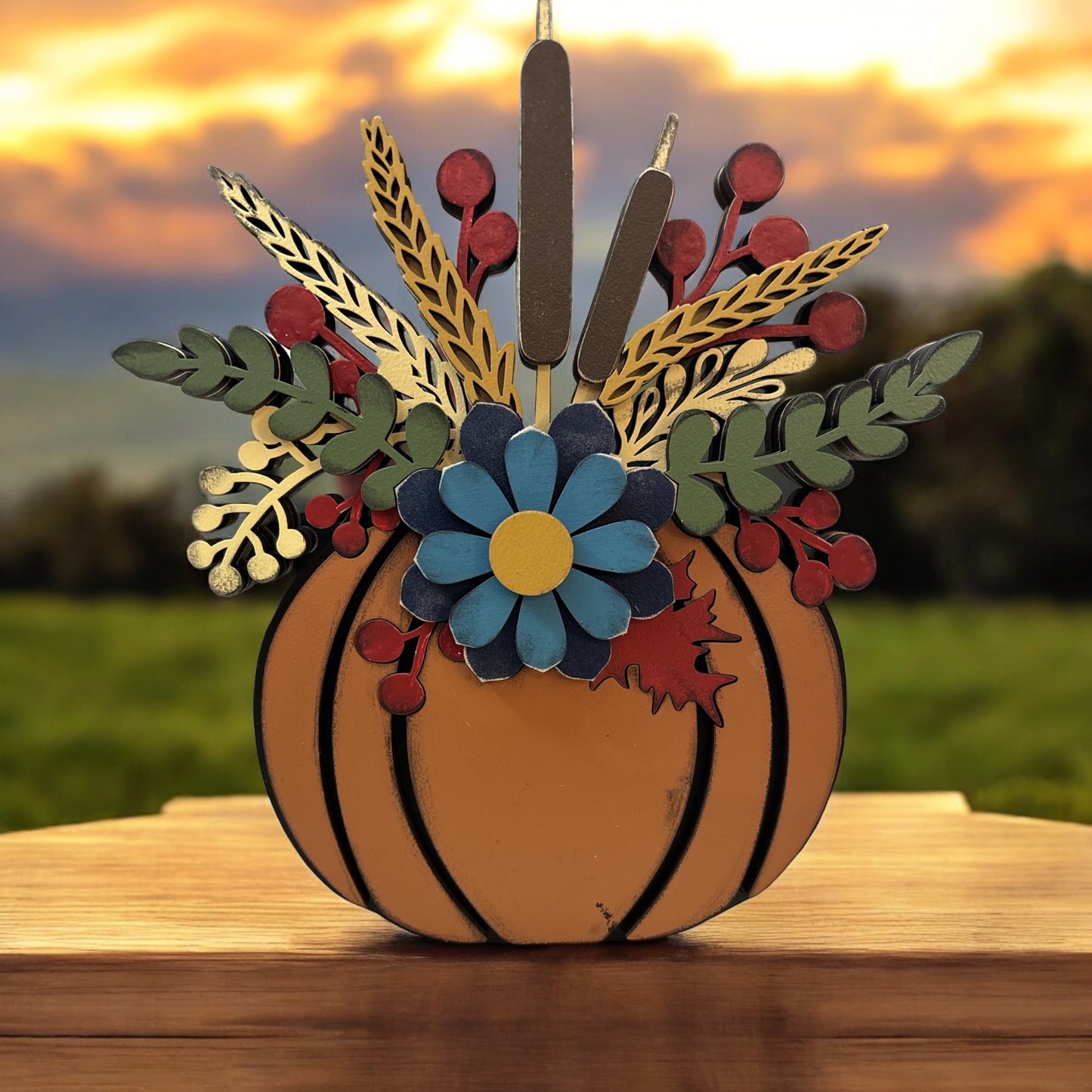 Pumpkin with Florals