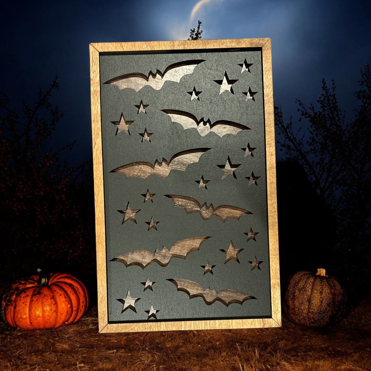 Bat Halloween Sign
