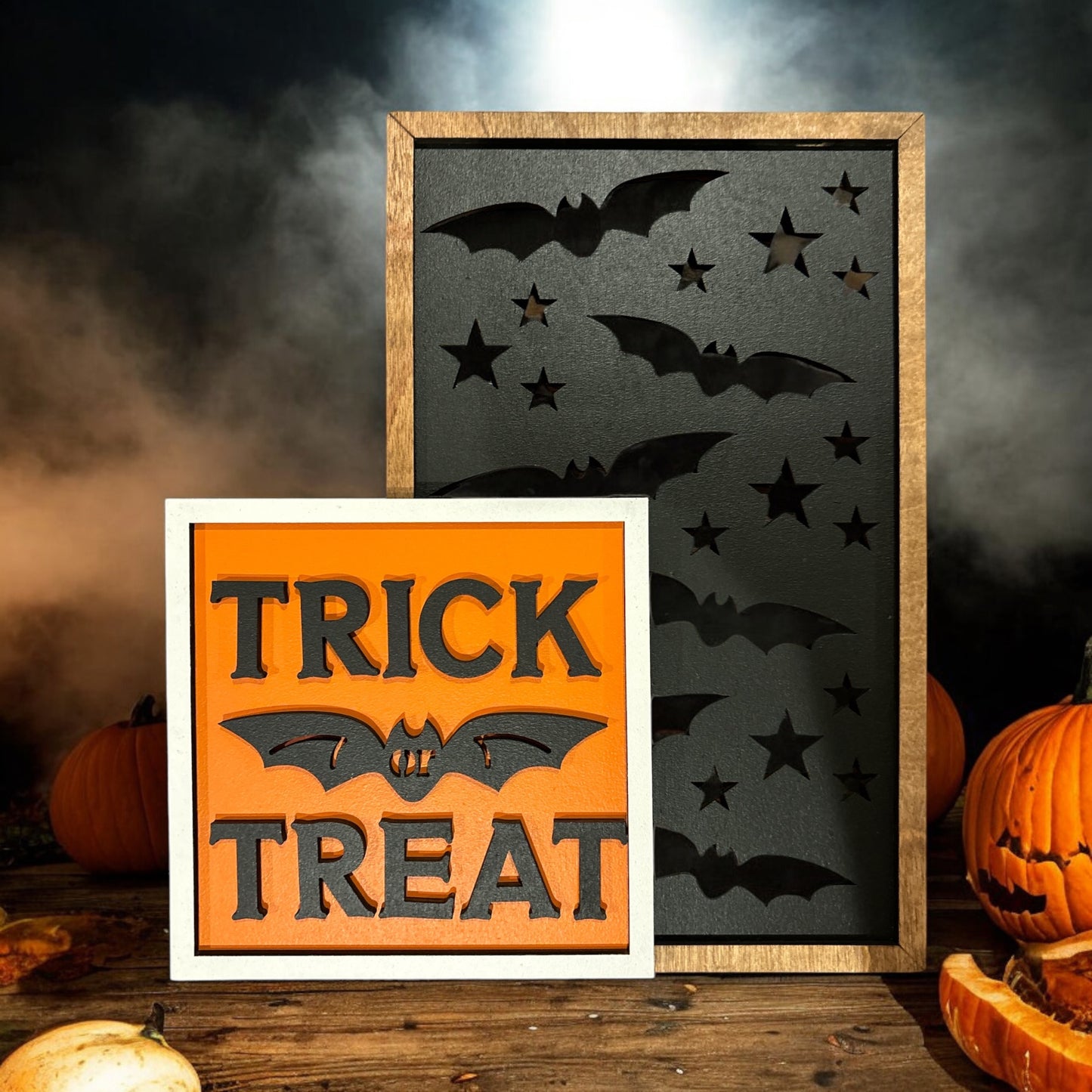 Bat Halloween Sign