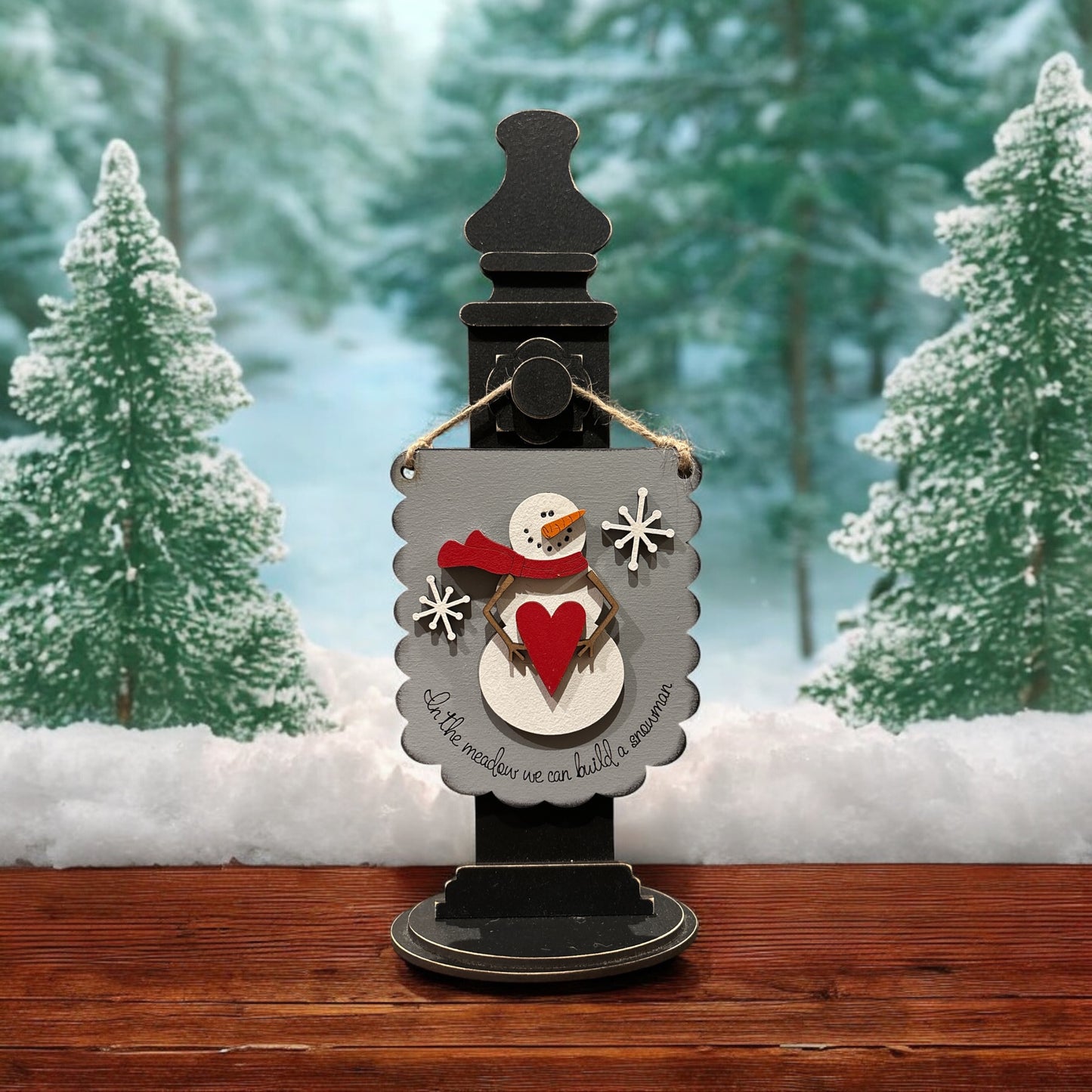 Mini Winter Signs with Sign Holder