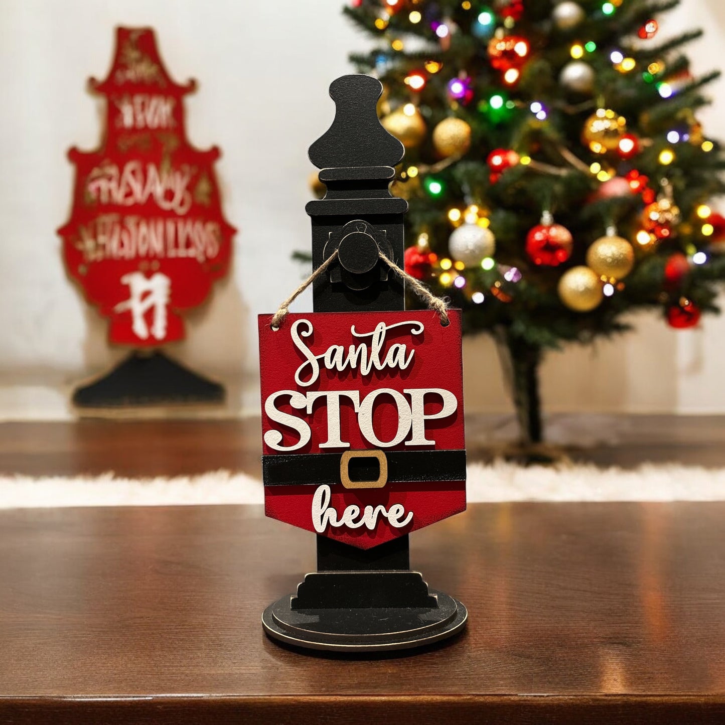 Mini Christmas Signs with Sign Holder