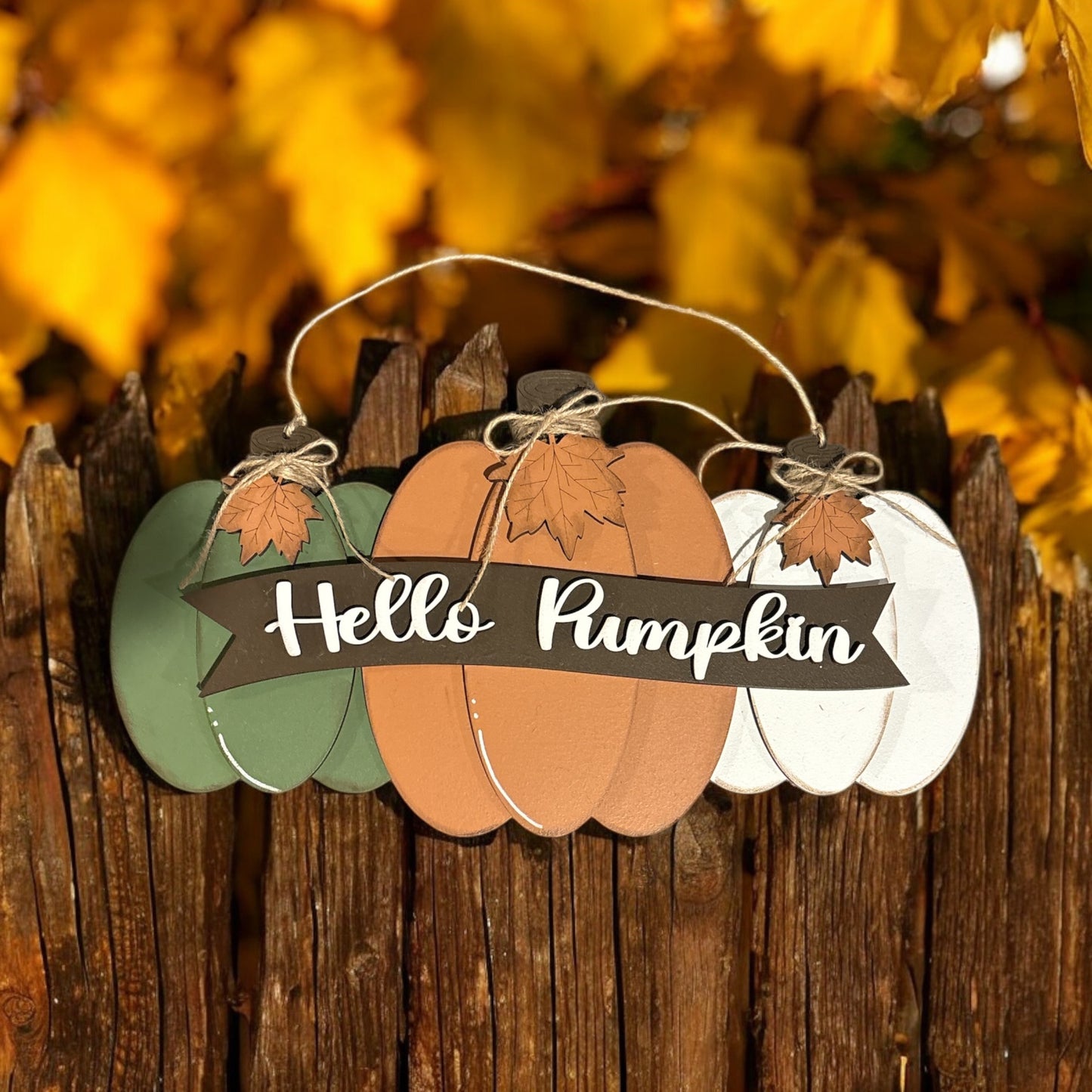 Hello Pumpkin Door Hanger