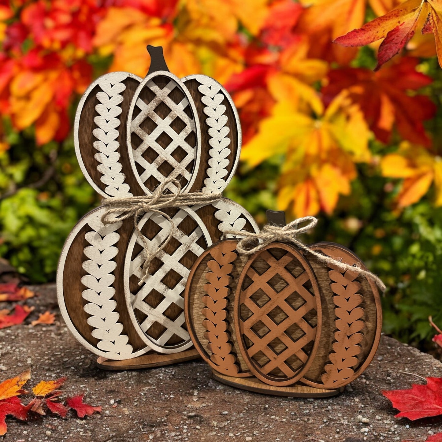 Pumpkin Lattice Pattern - Individual