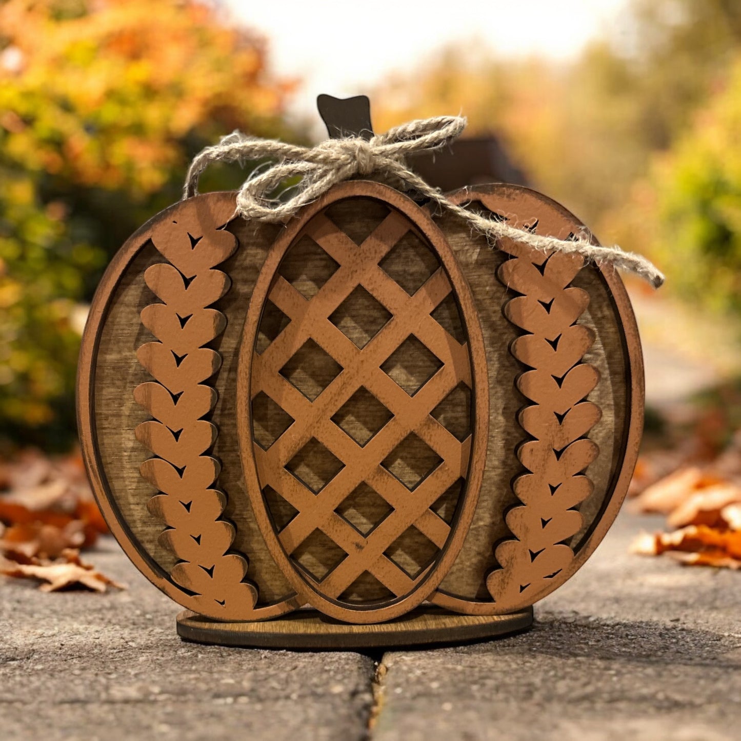 Pumpkin Lattice Pattern - Individual