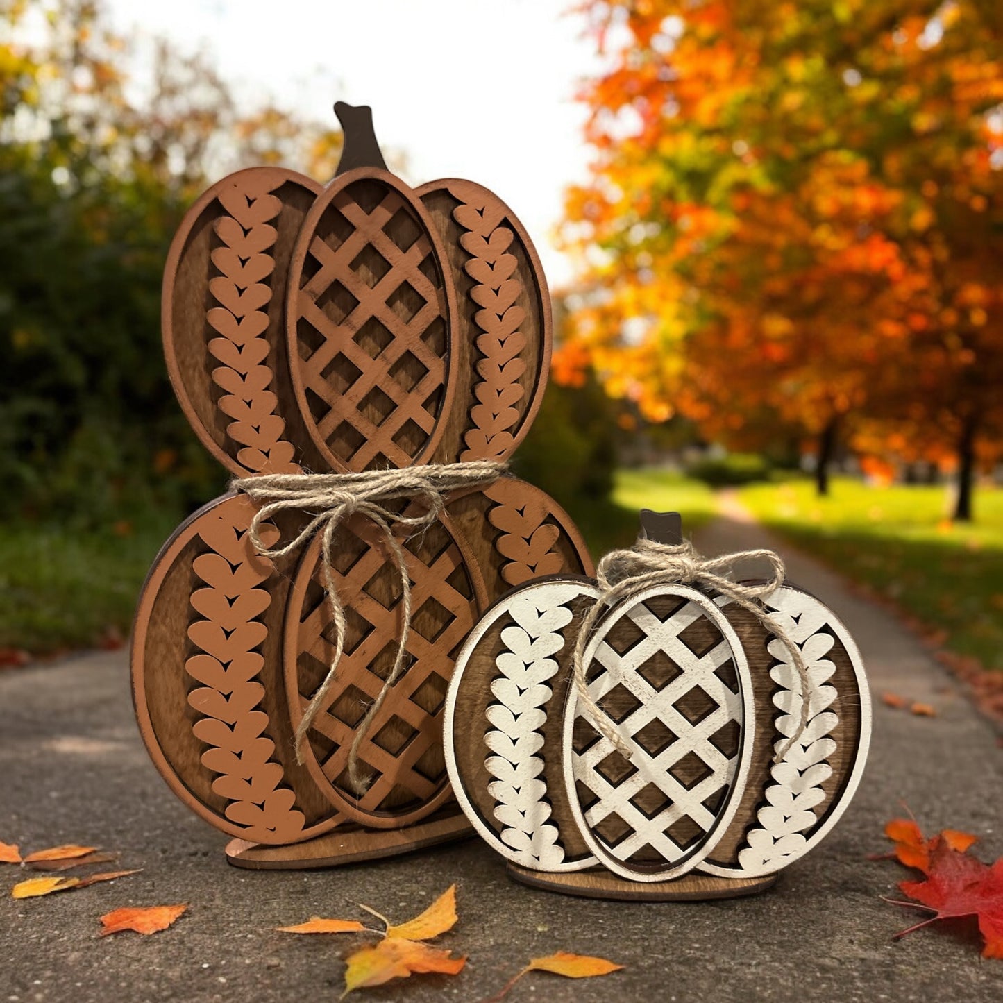 Pumpkin Lattice Pattern - Individual