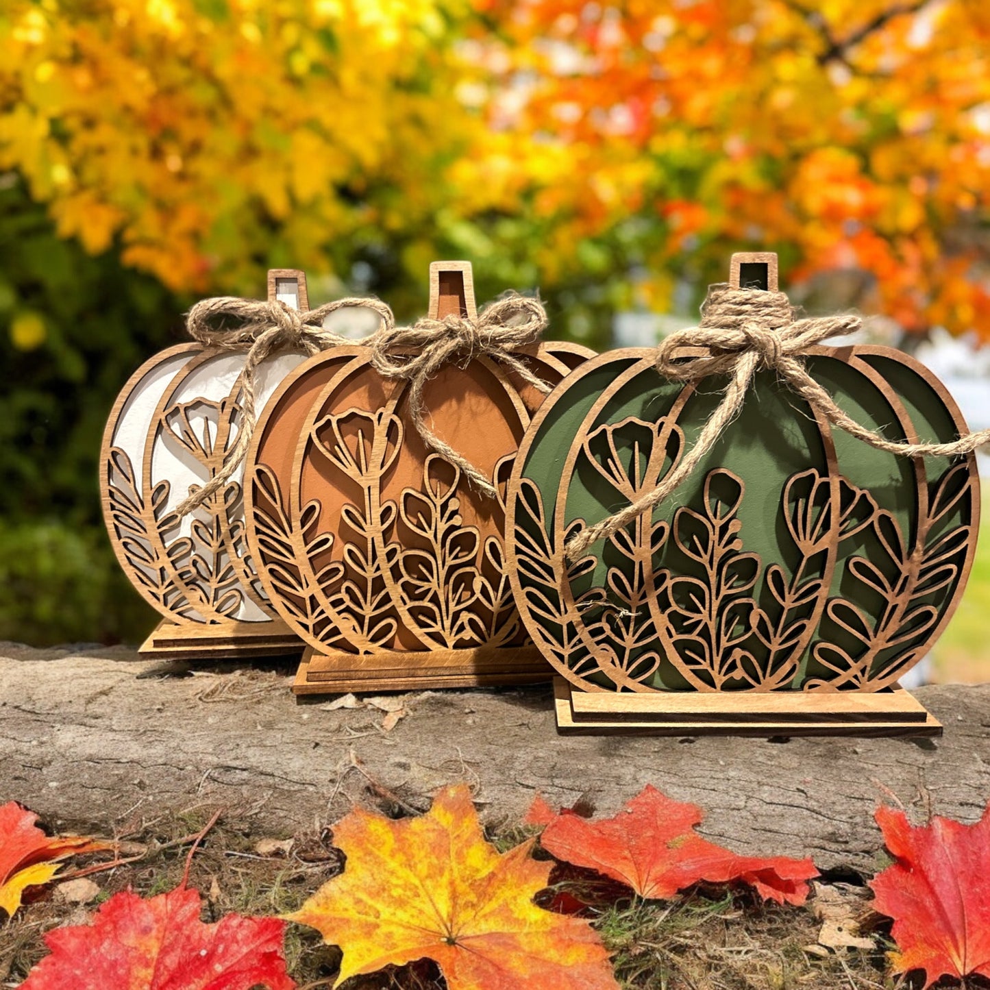 Floral Individual Pumpkin