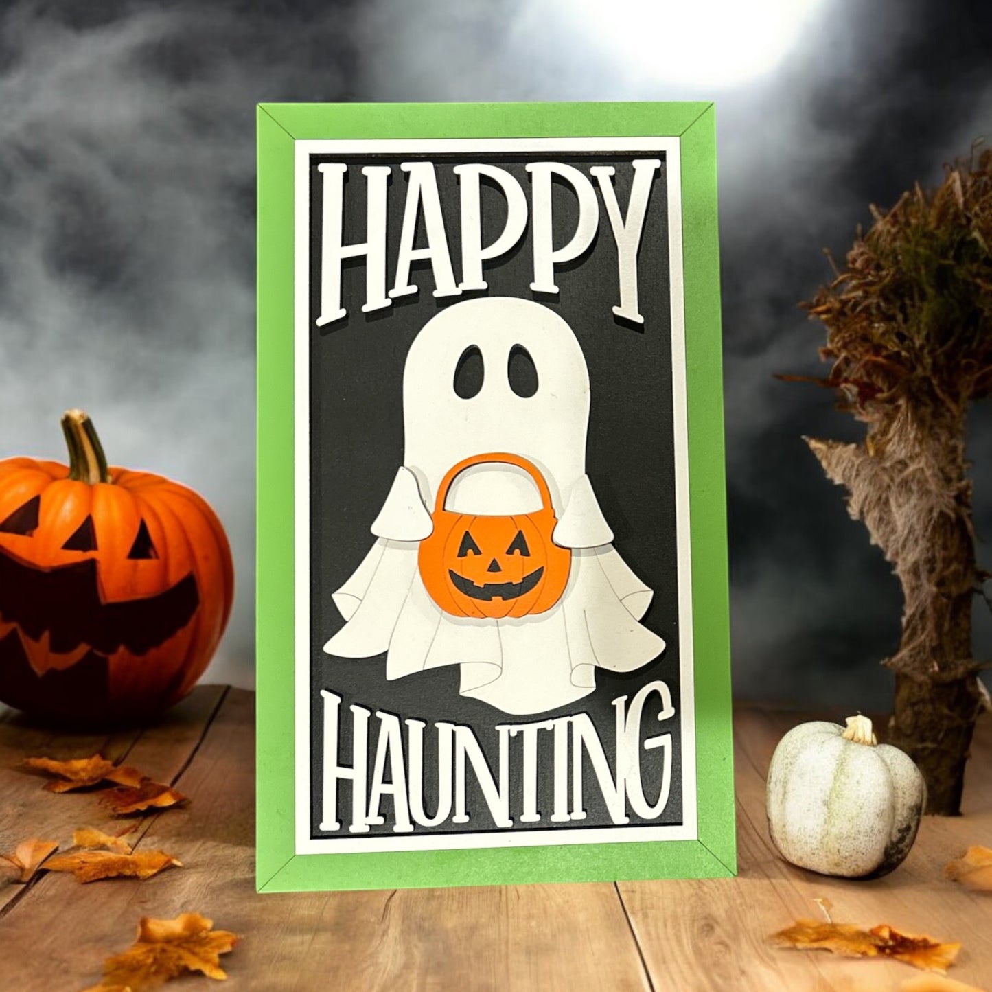 Ghost Halloween Trio Signs