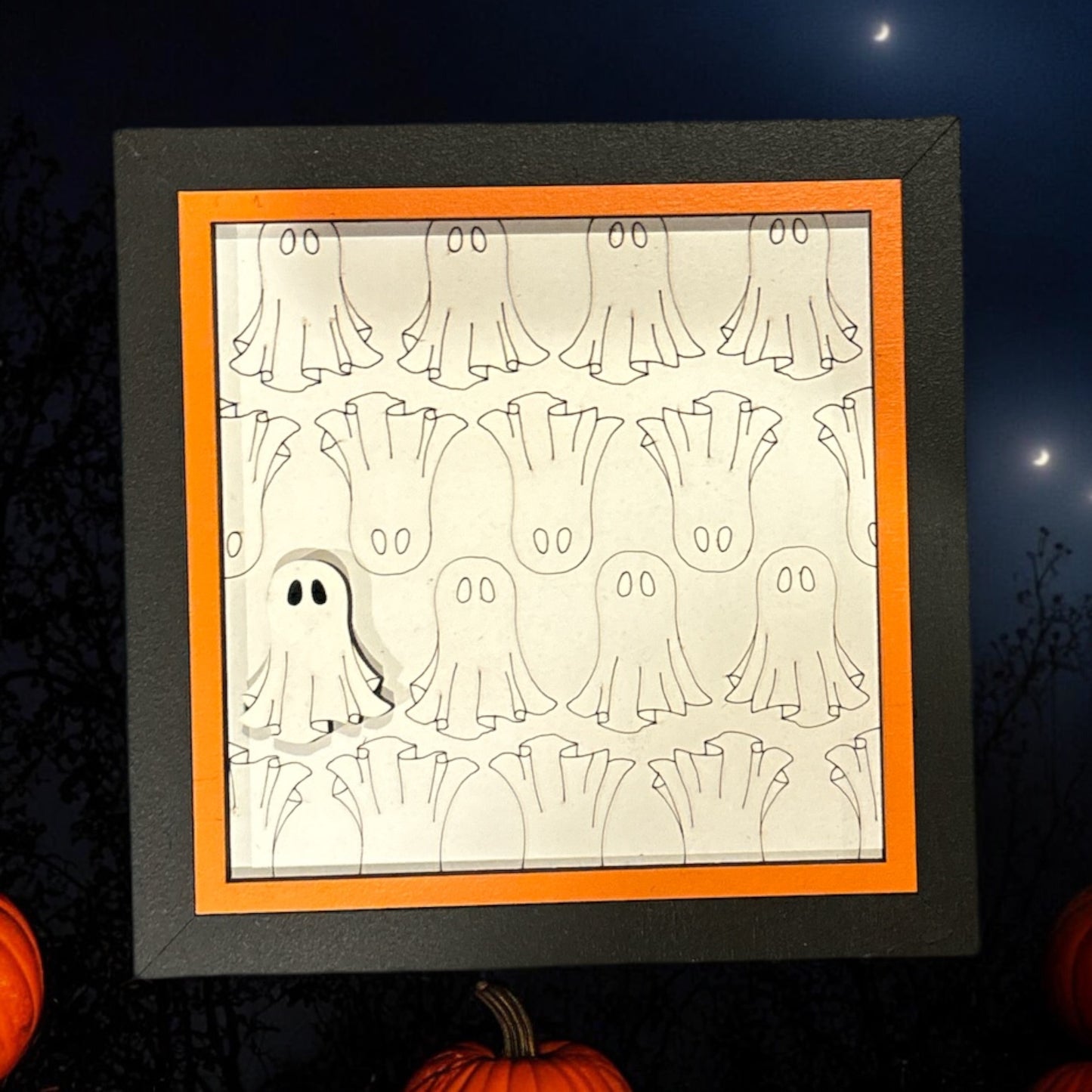 Ghost Halloween Trio Signs