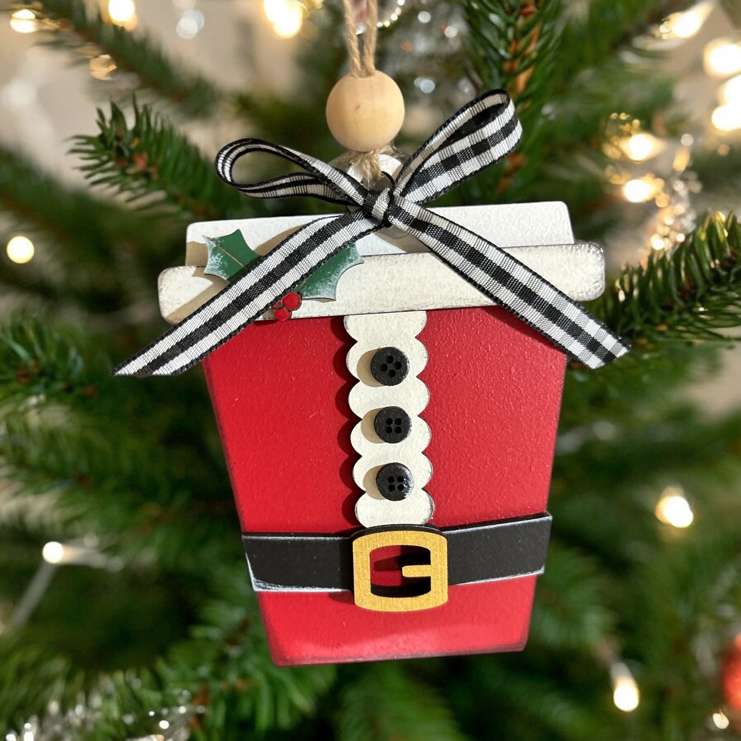 Latte Cup Christmas Ornaments