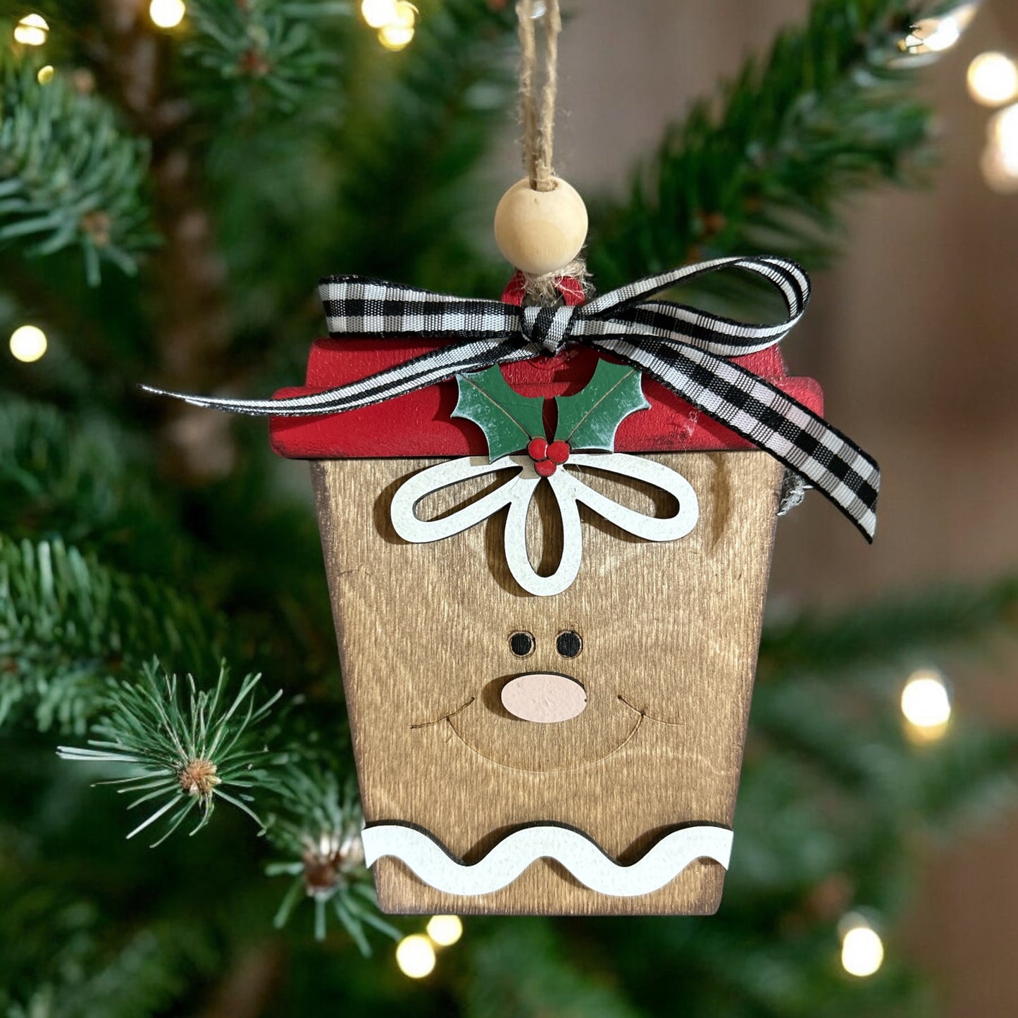 Latte Cup Christmas Ornaments