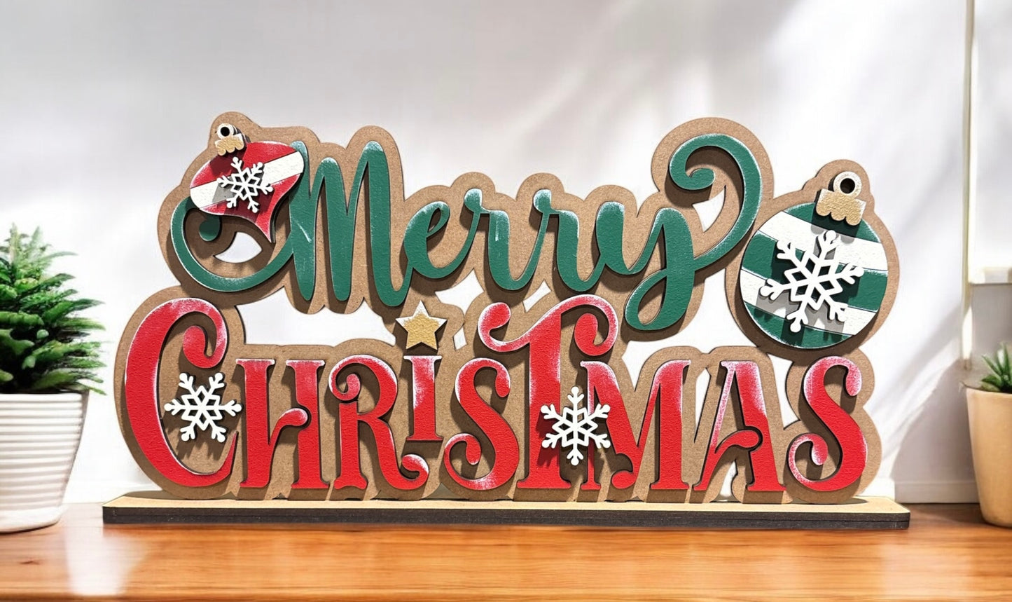 Merry Christmas Shelf Sitter