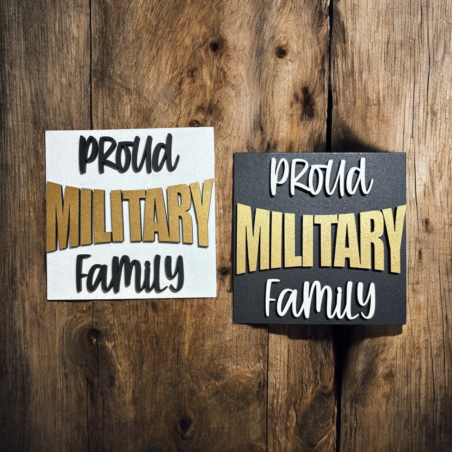 Military Family Square Insert
