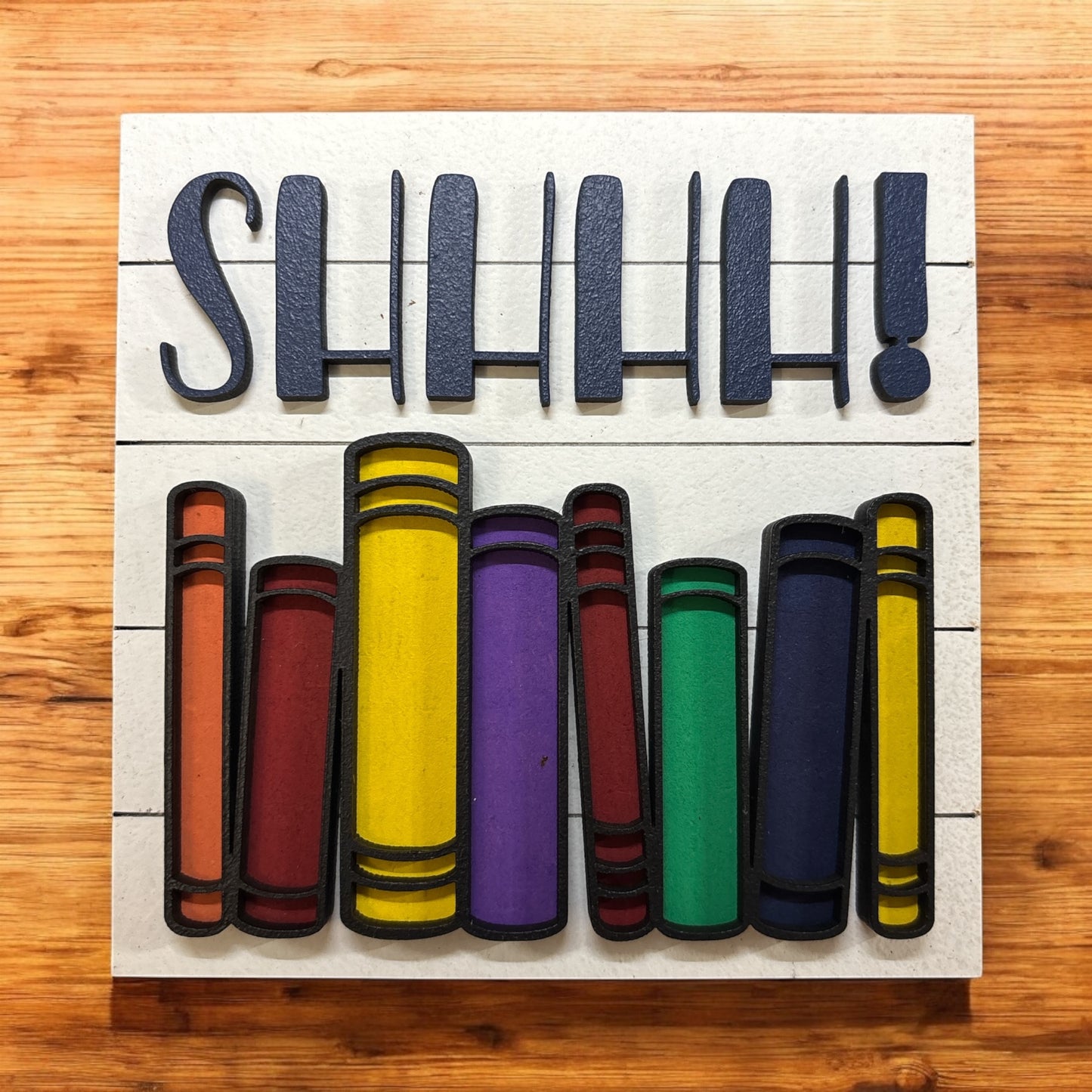 SHHHH Book Square Insert