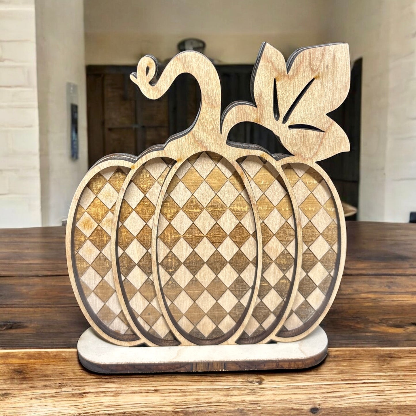 Natural Engraved Pumpkins