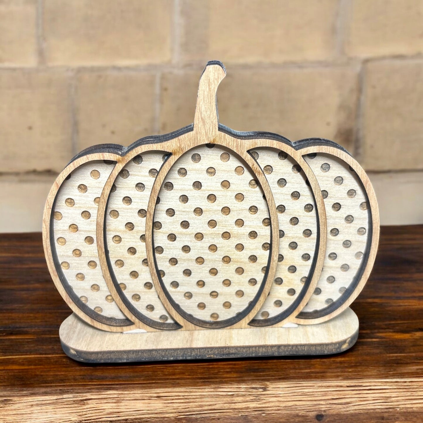 Natural Engraved Pumpkins
