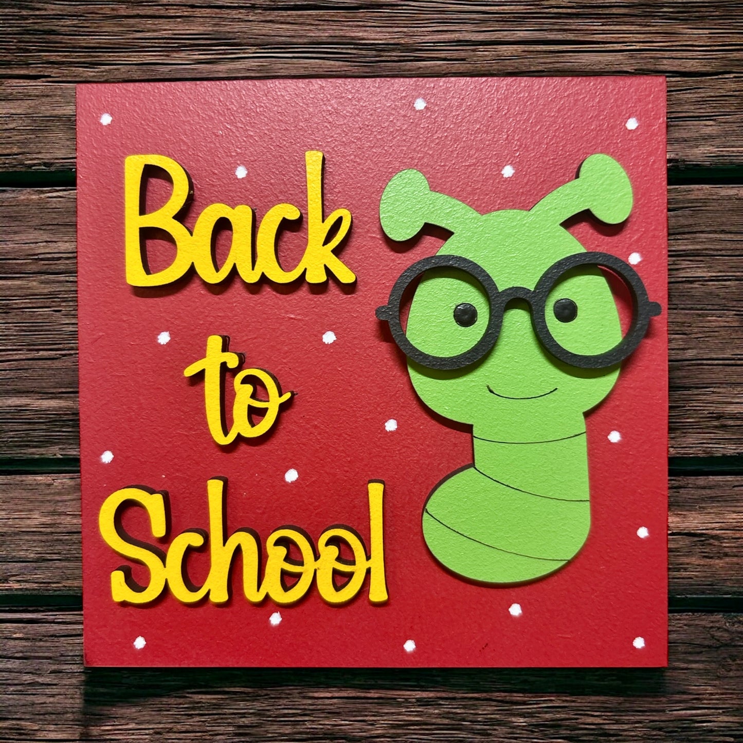 Back to School Square Insert