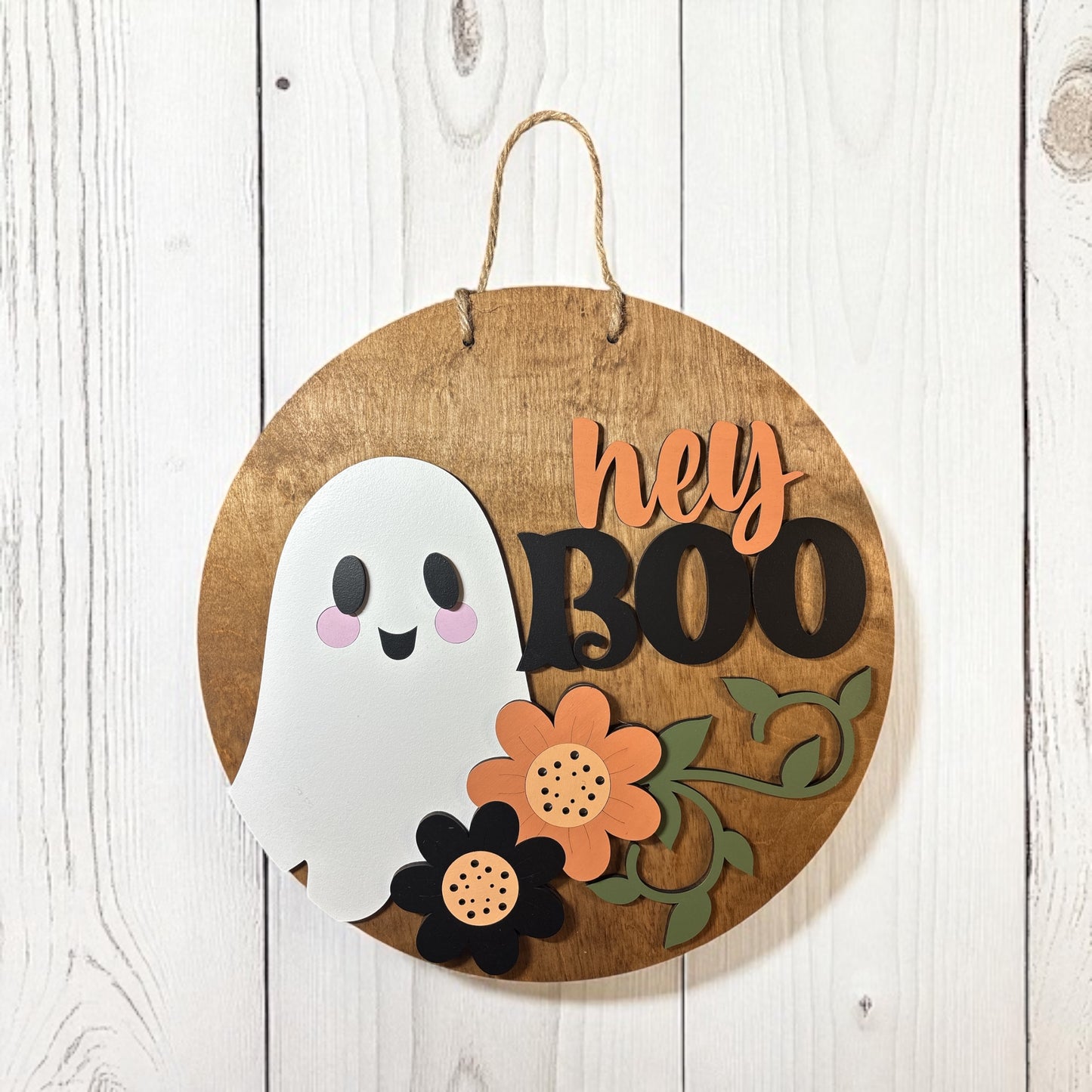 Hey Boo Ghost Door Hanger
