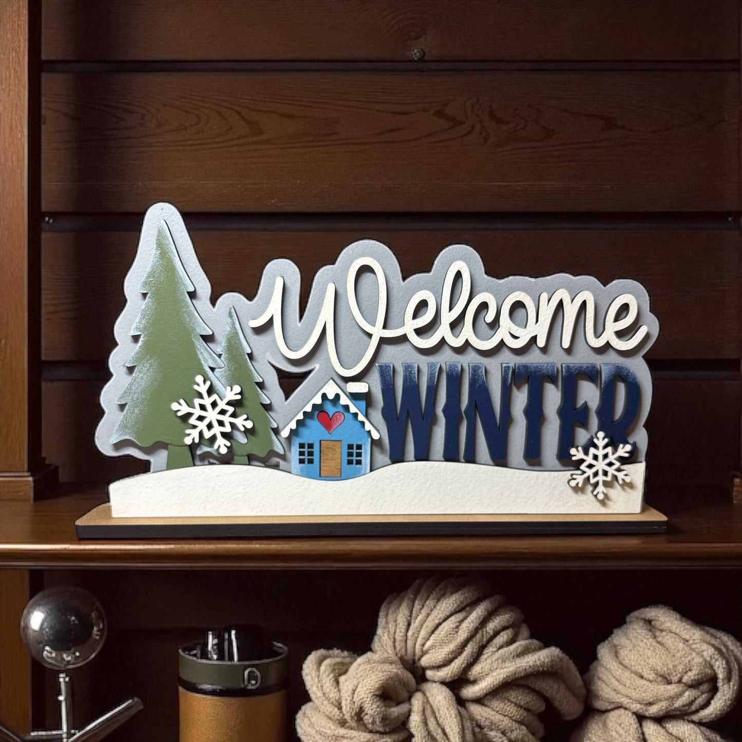Winter Welcome Shelf Sitter