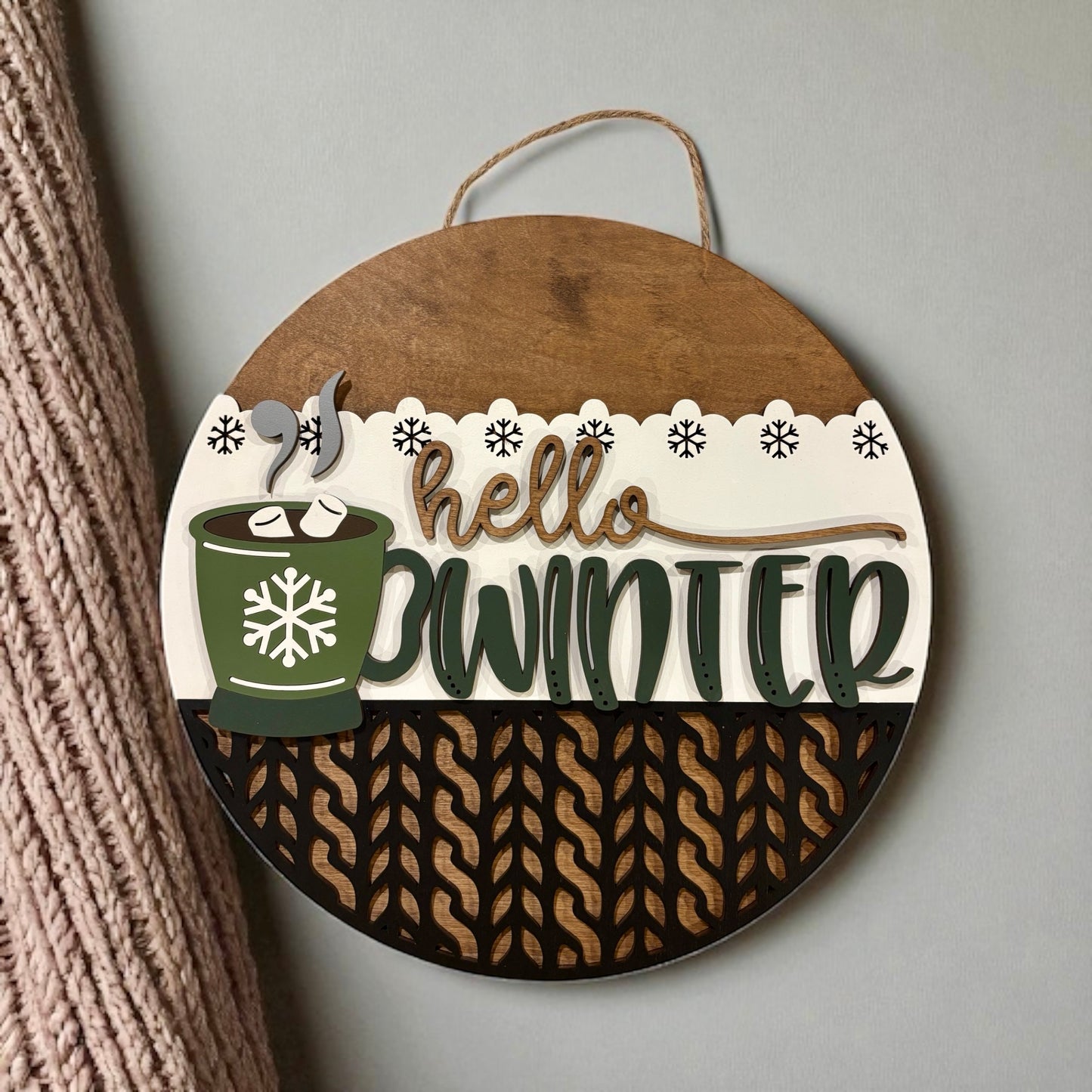 Hello Winter Door Hanger