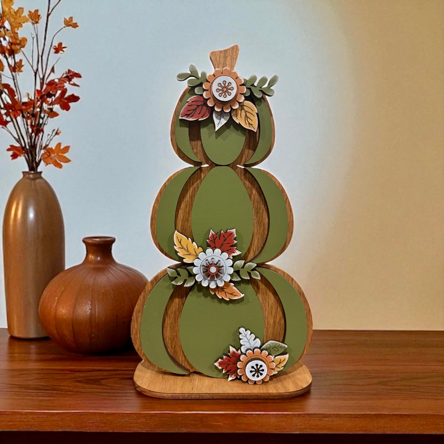 Simple Pumpkin with Florals