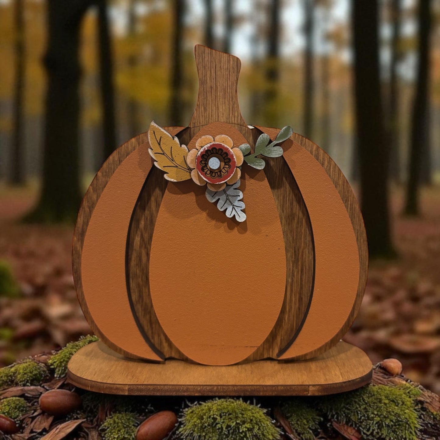 Simple Pumpkin with Florals
