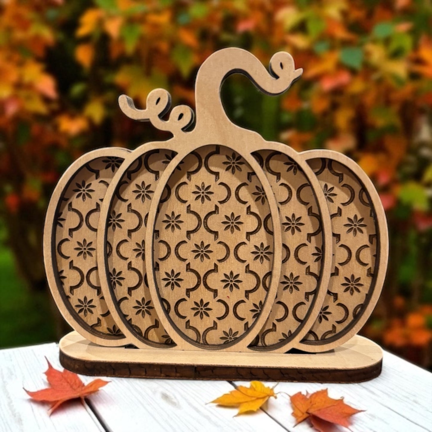 Natural Engraved Pumpkins