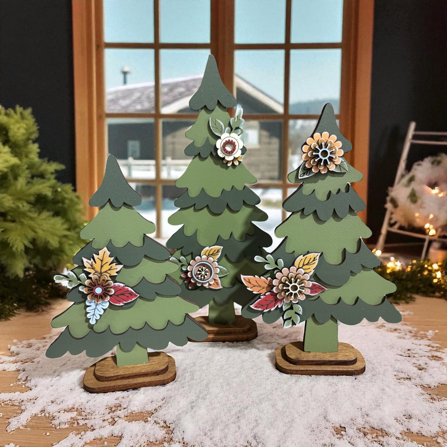 Floral Christmas Tree