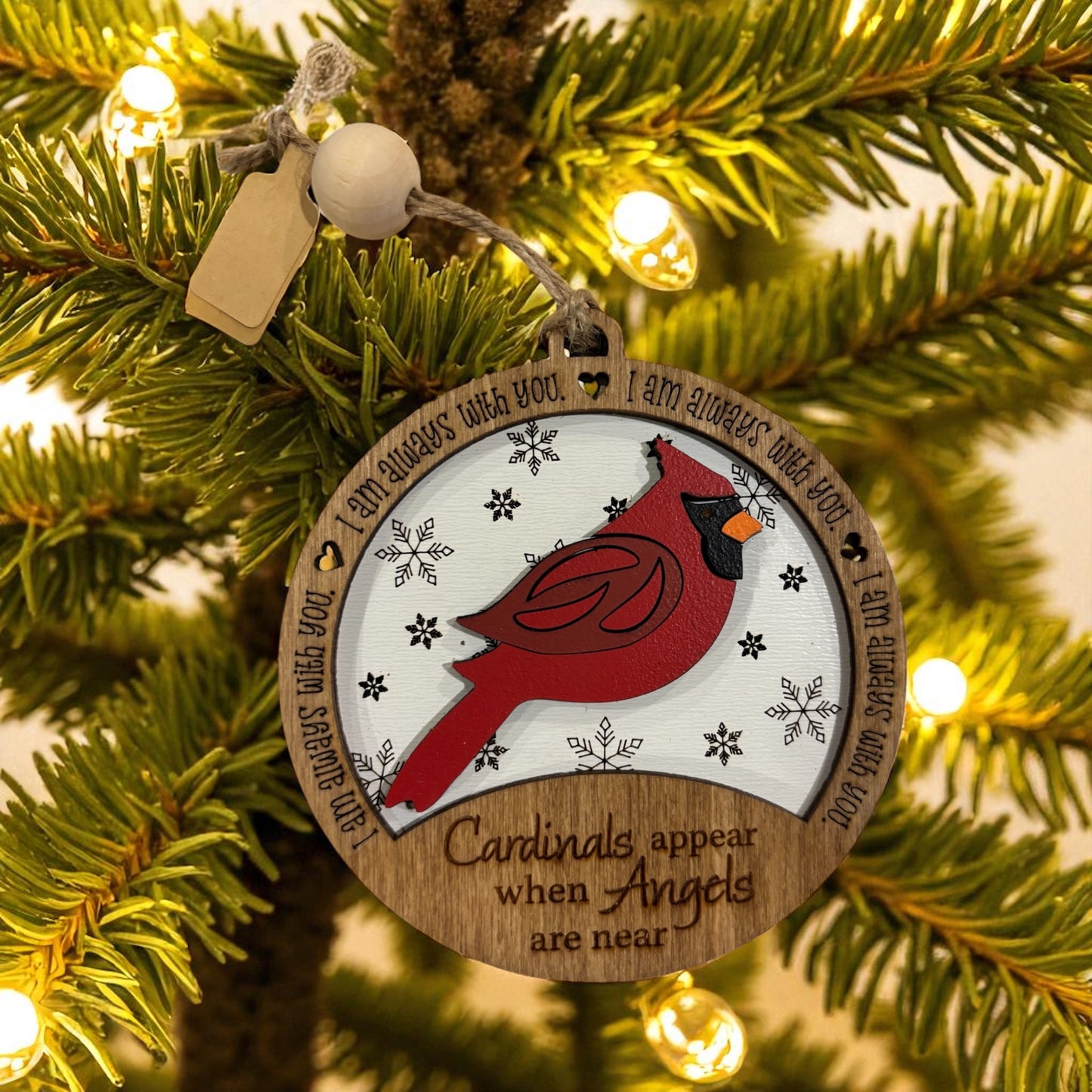 Cardinal Memorial Christmas Ornament