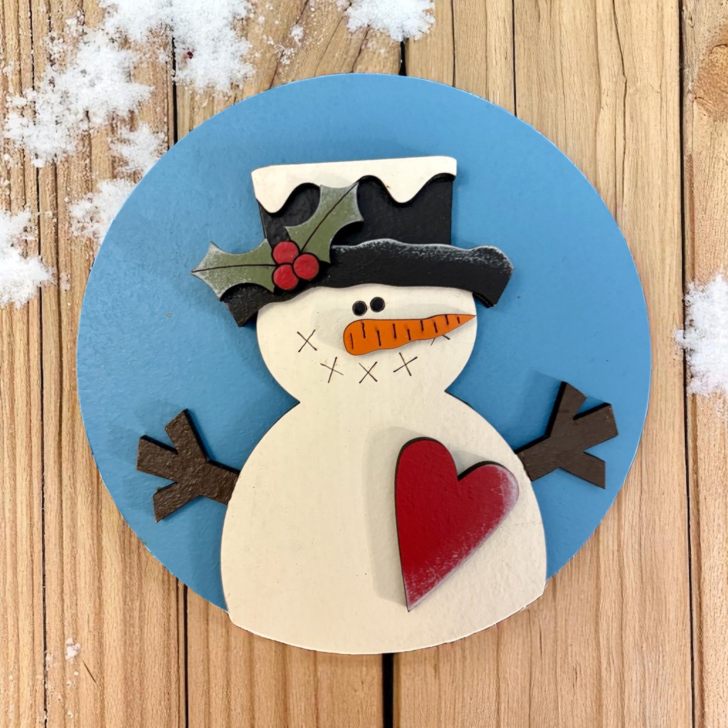 Snowman Round Insert