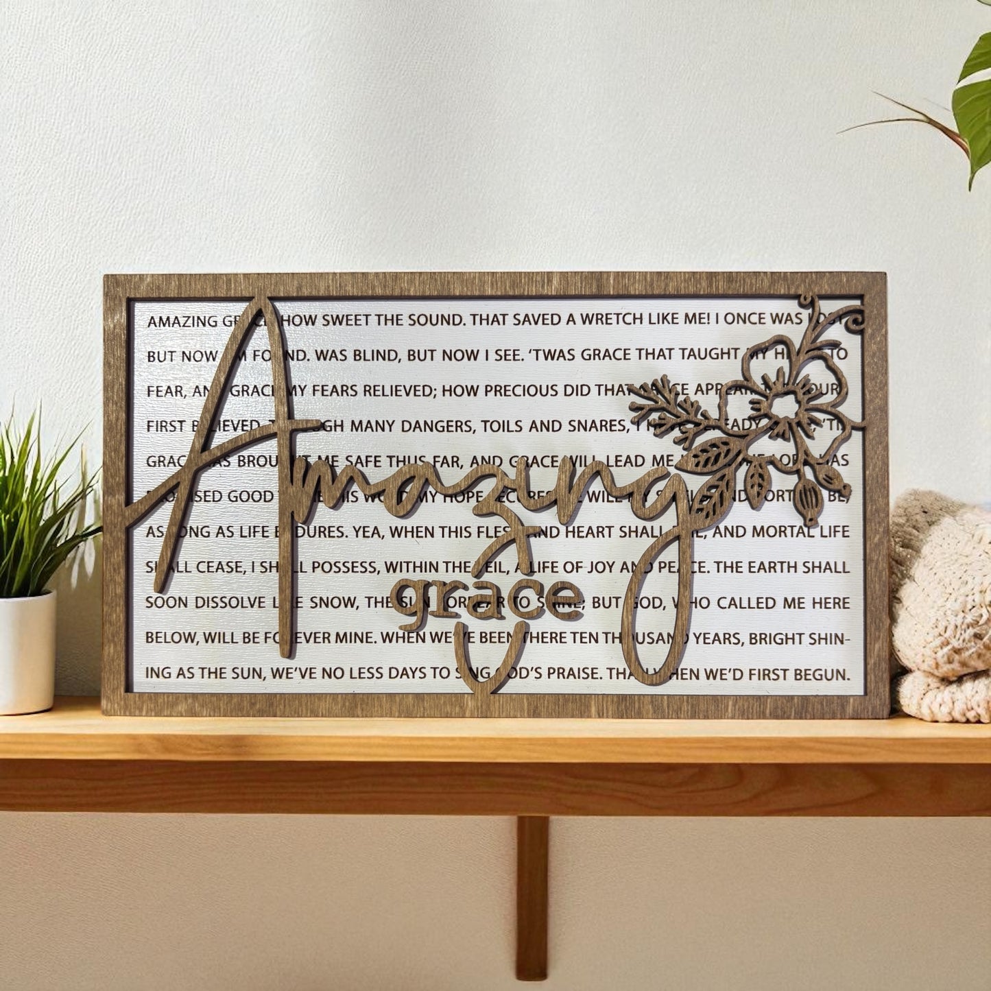 Amazing Grace Rectangle Sign