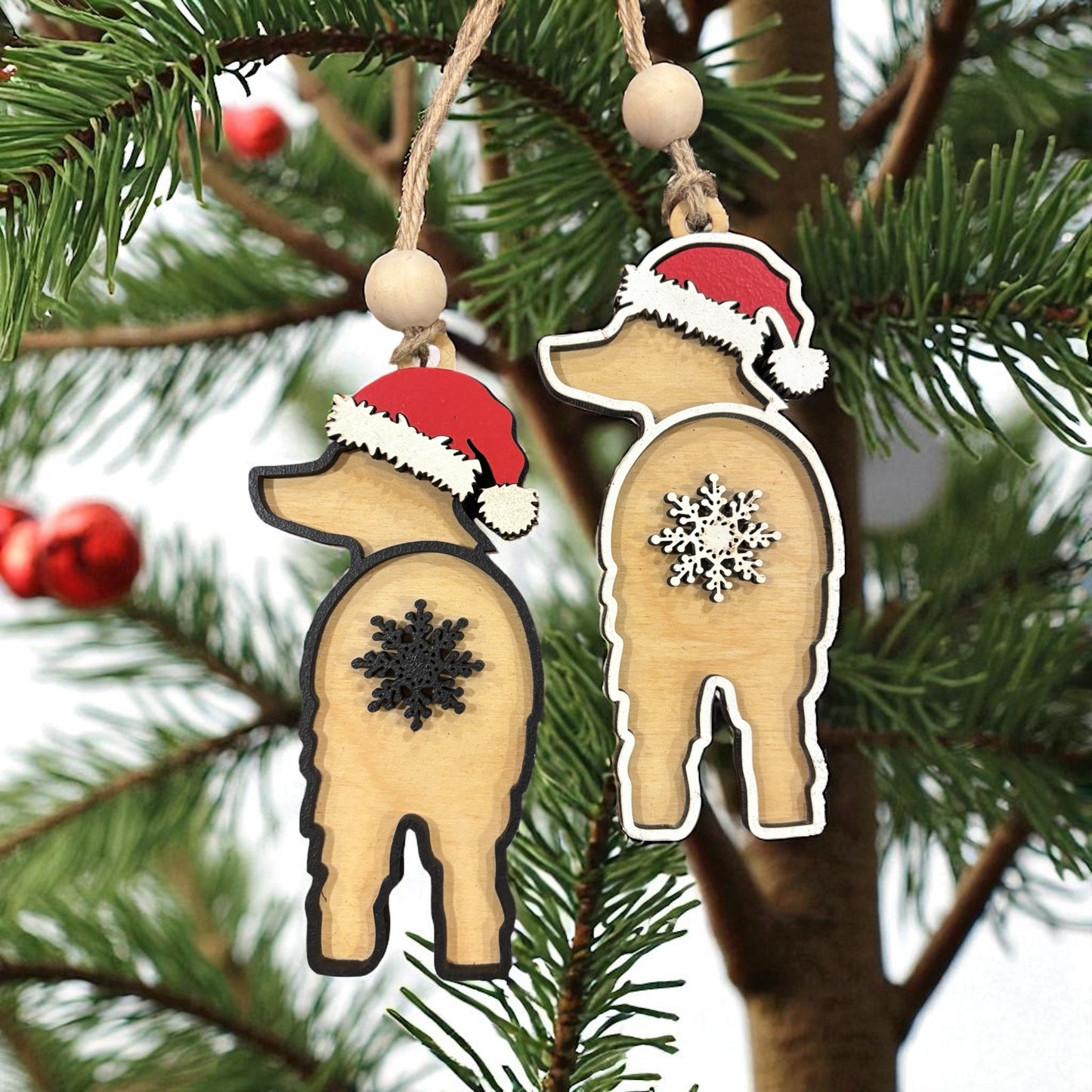 Dog Butt Ornament