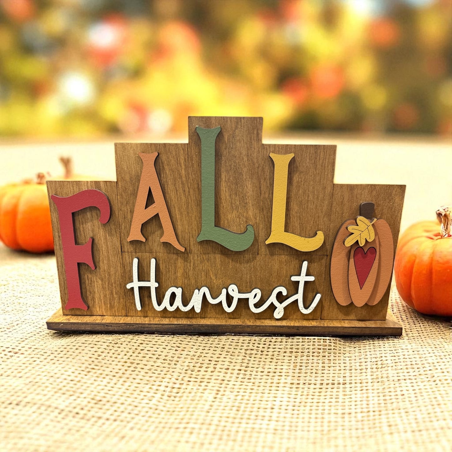 Fall Harvest Mini Word Block