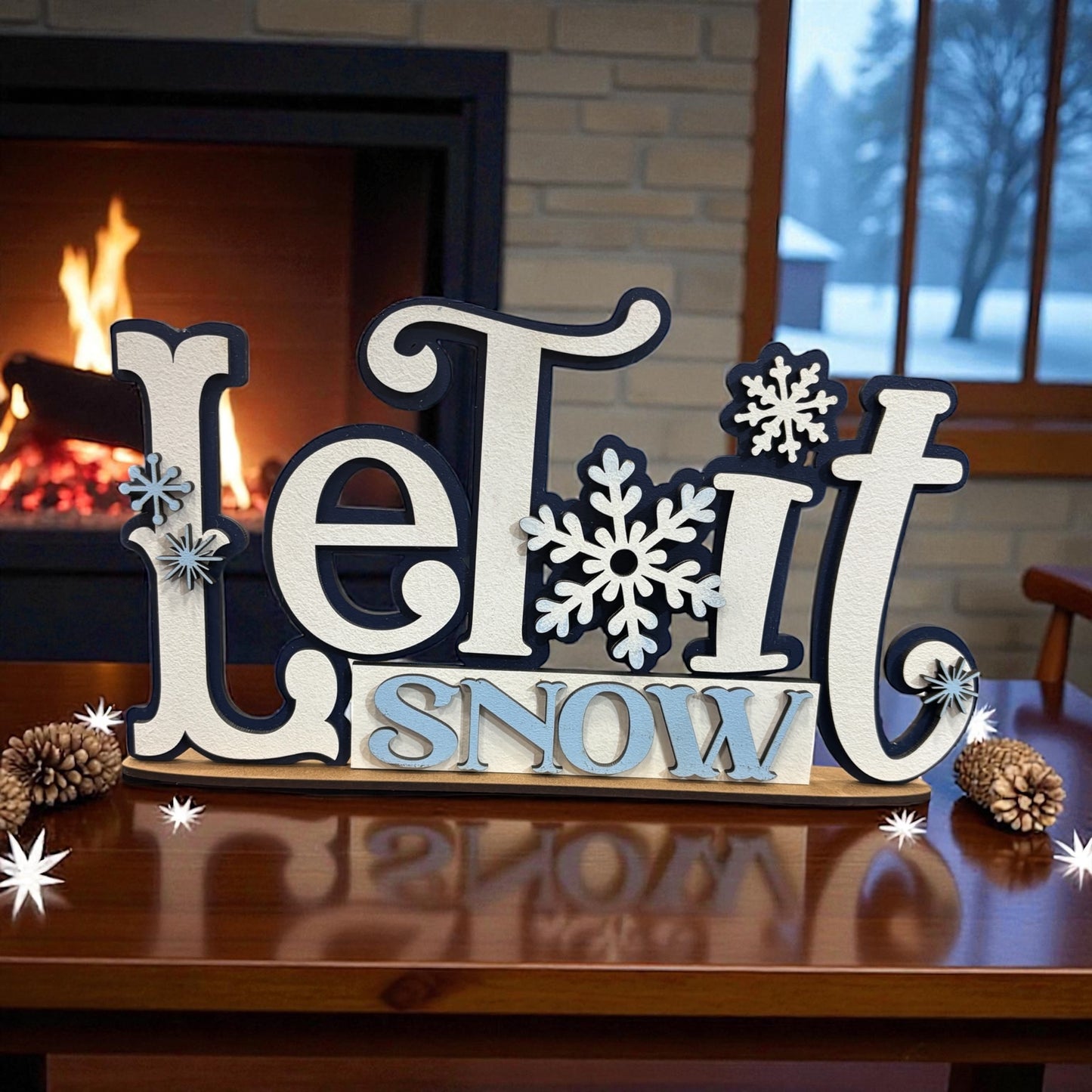 Let it Snow Shelf Sitter