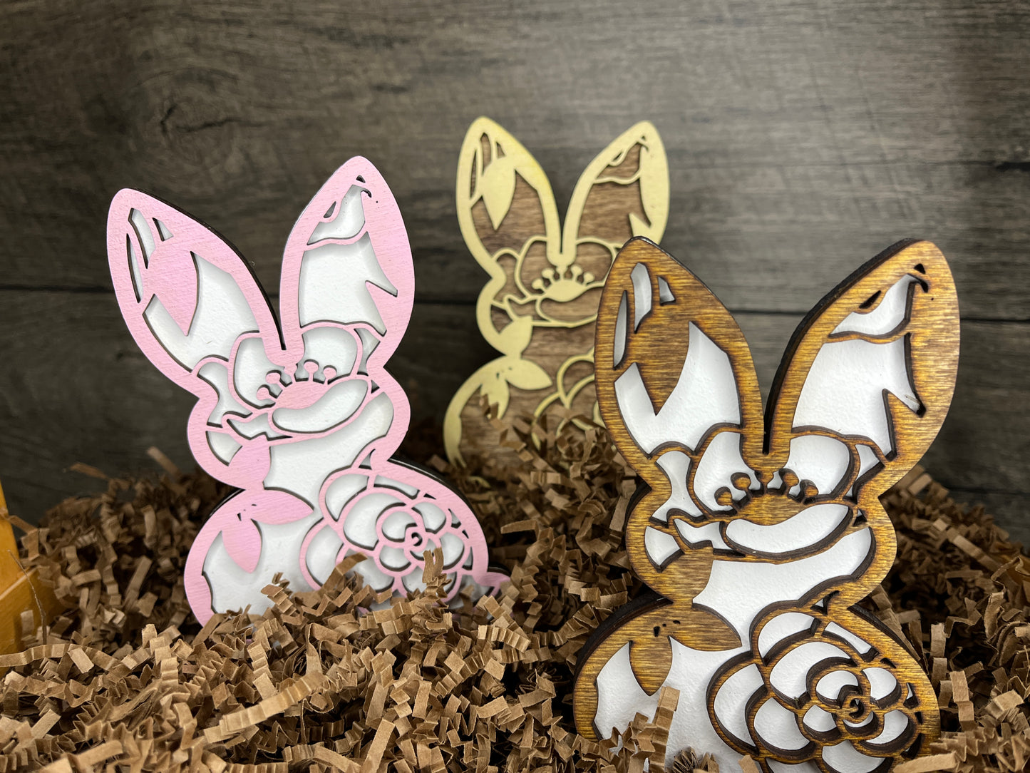 Floral Easter Bunny - Small