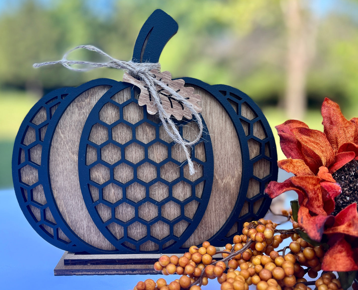 Large Patterned Pumpkin