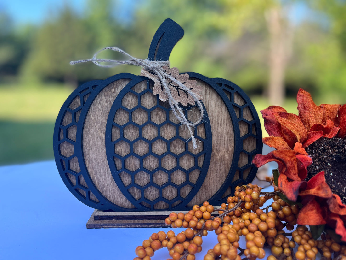 Large Patterned Pumpkin