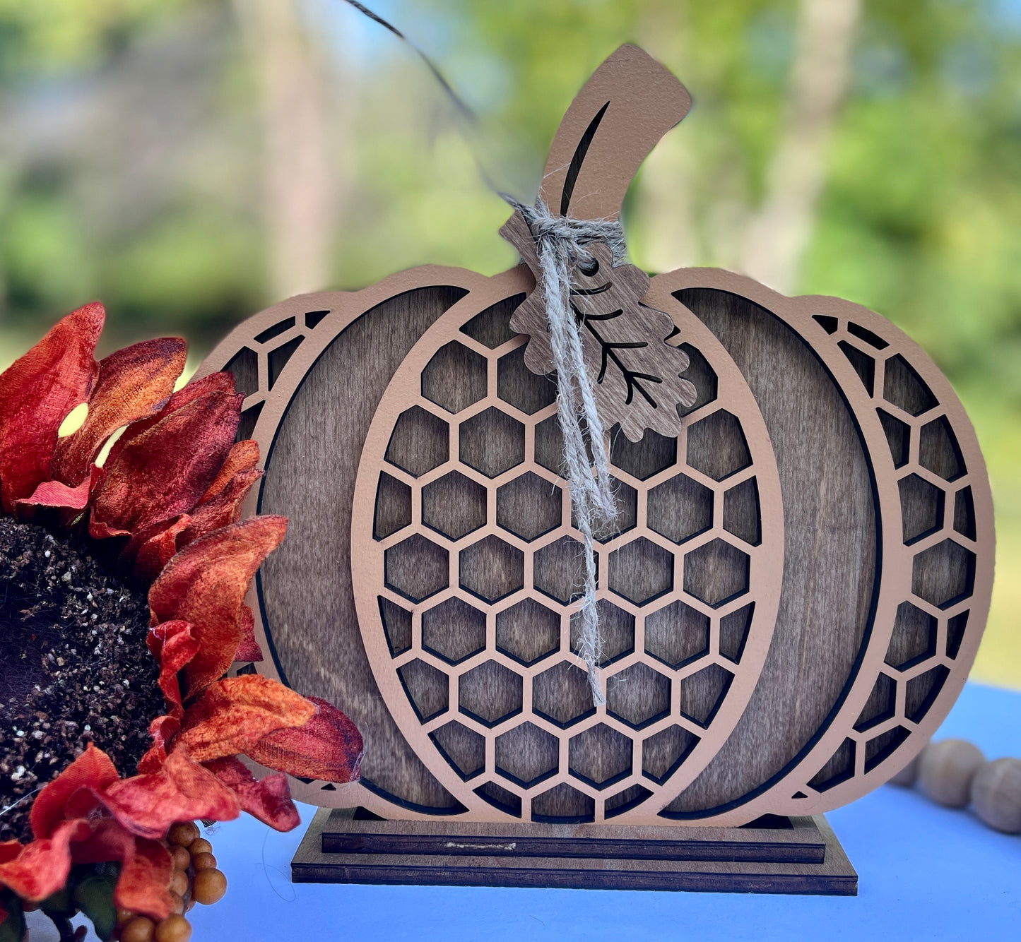 Large Patterned Pumpkin