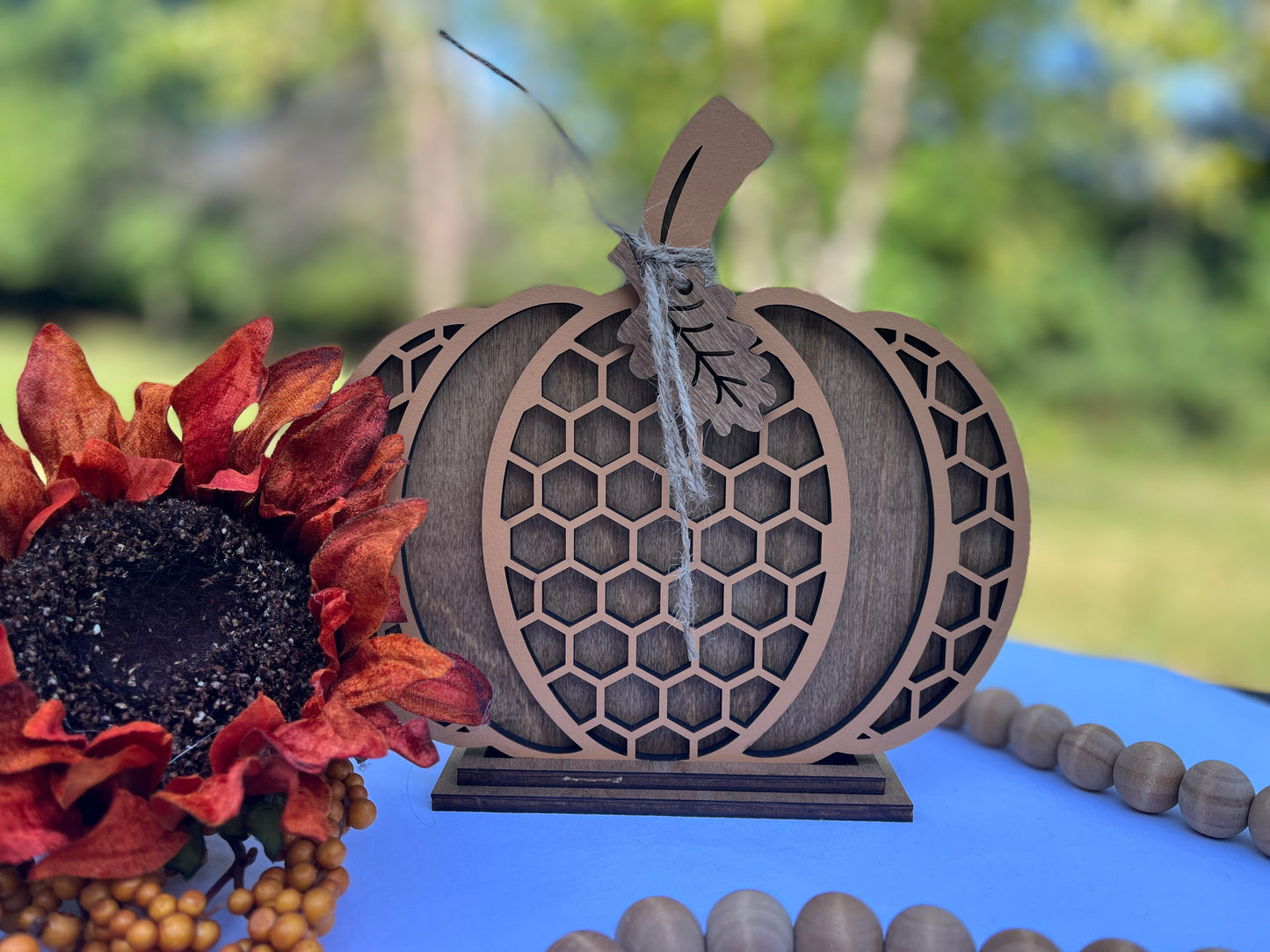 Large Patterned Pumpkin