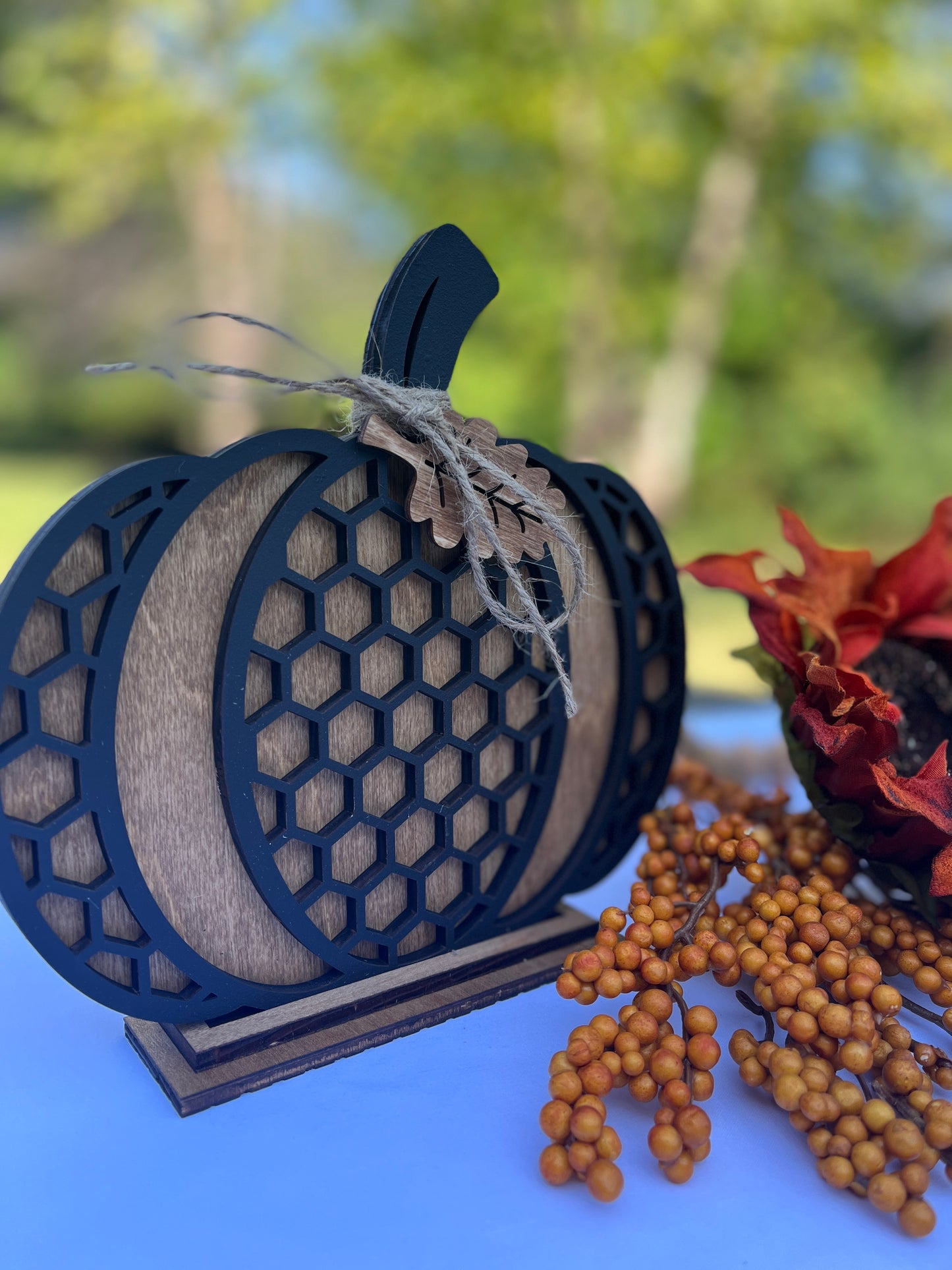 Large Patterned Pumpkin