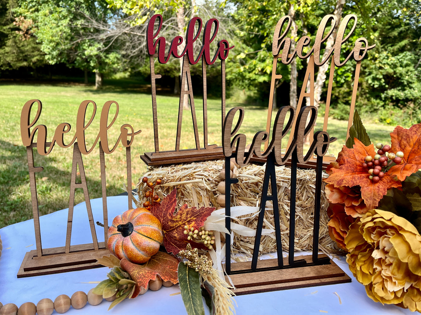 Tall Hello Fall Standing