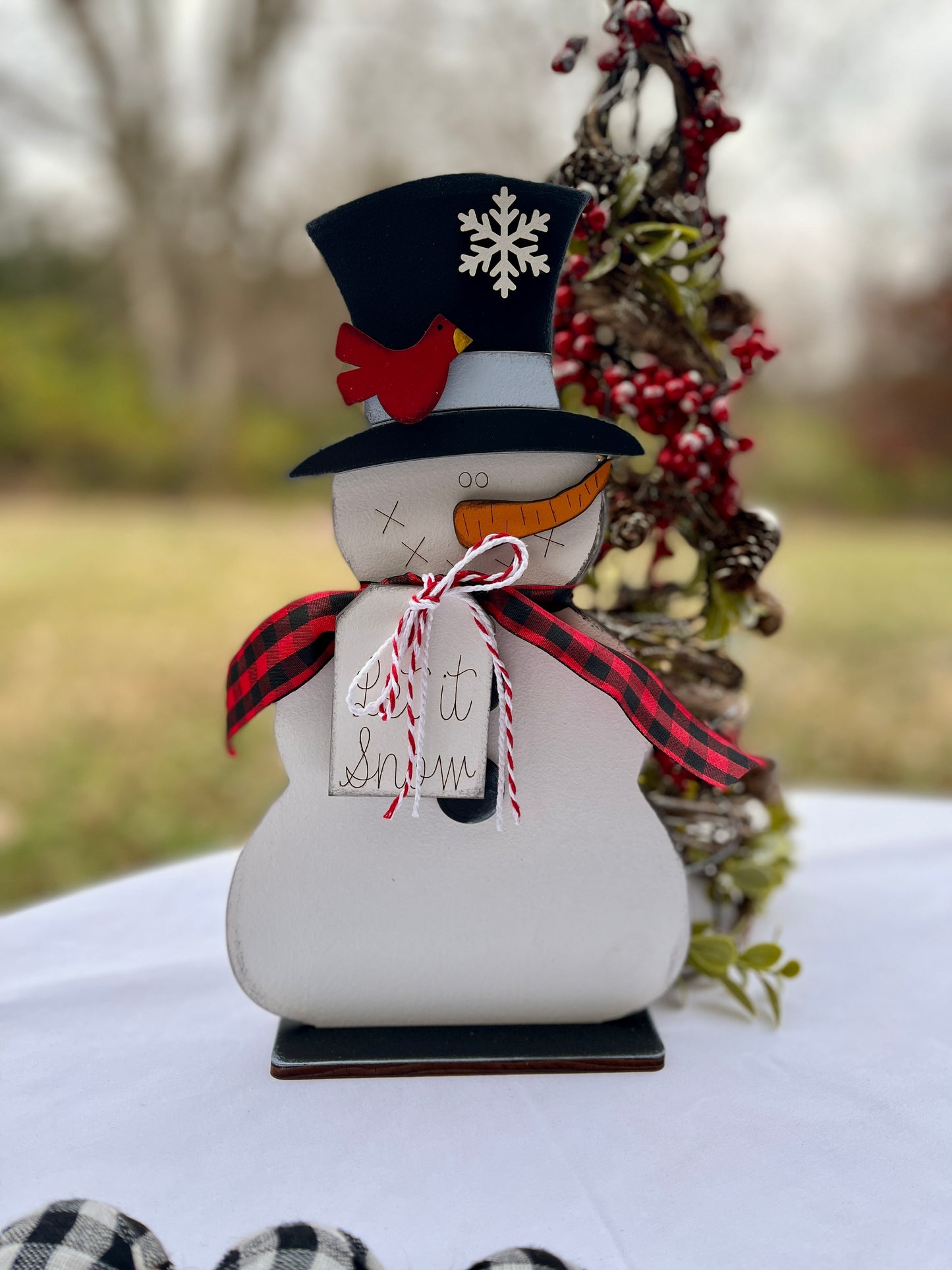 Snowman Large 10.5" No Greenery