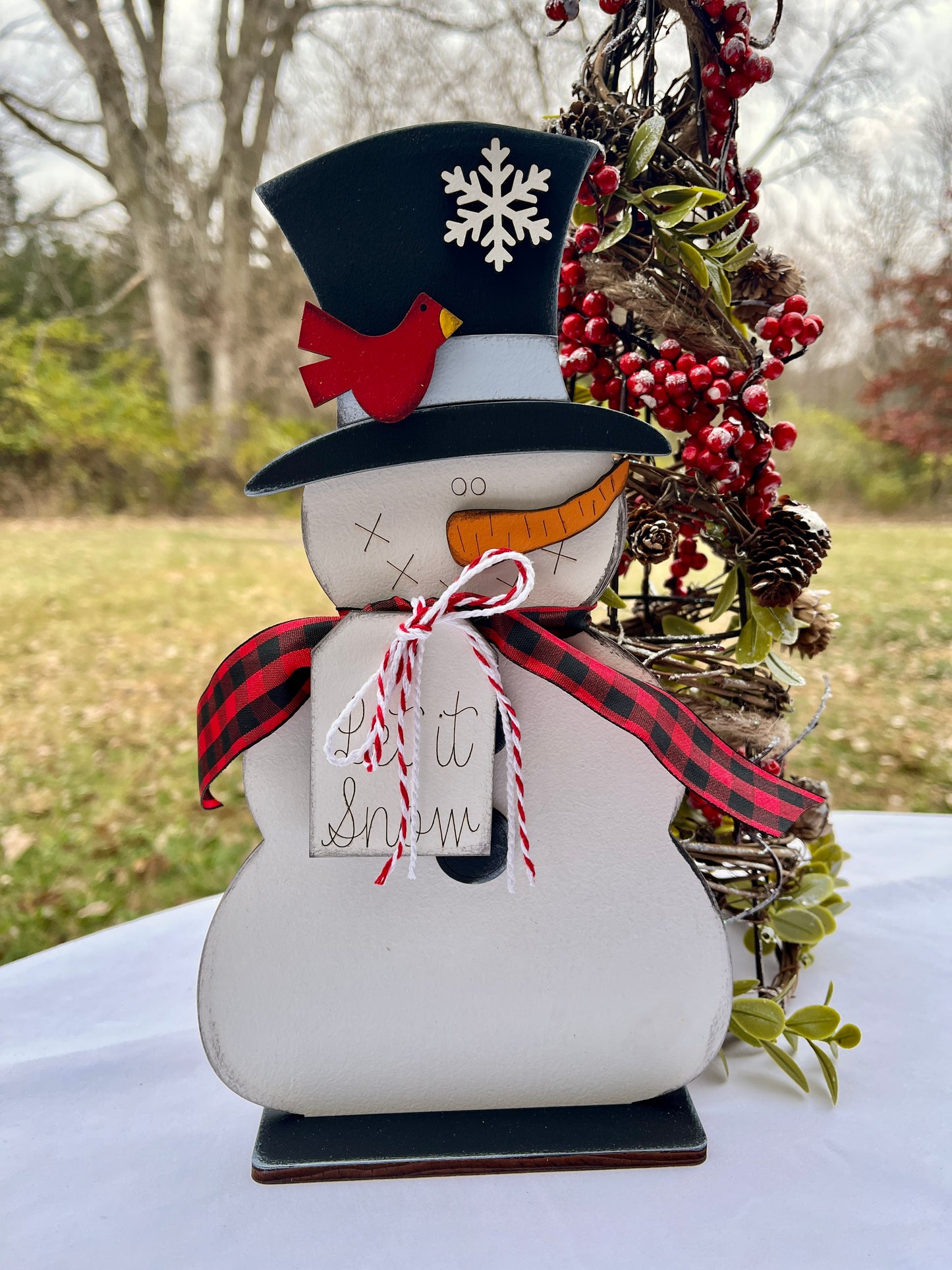 Snowman Medium 9"